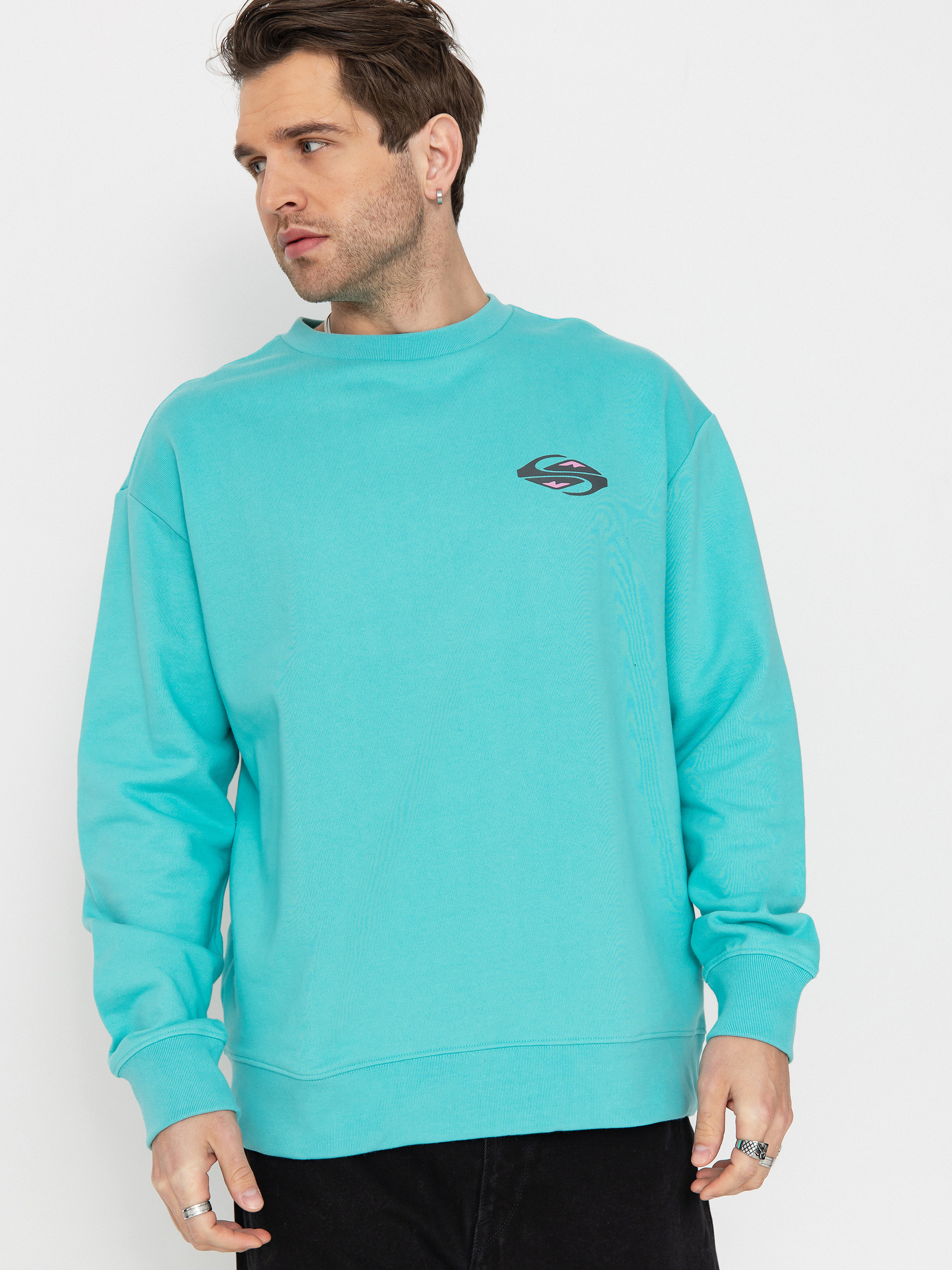 Quiksilver Spin Cycle Sweatshirt (aqua sky)