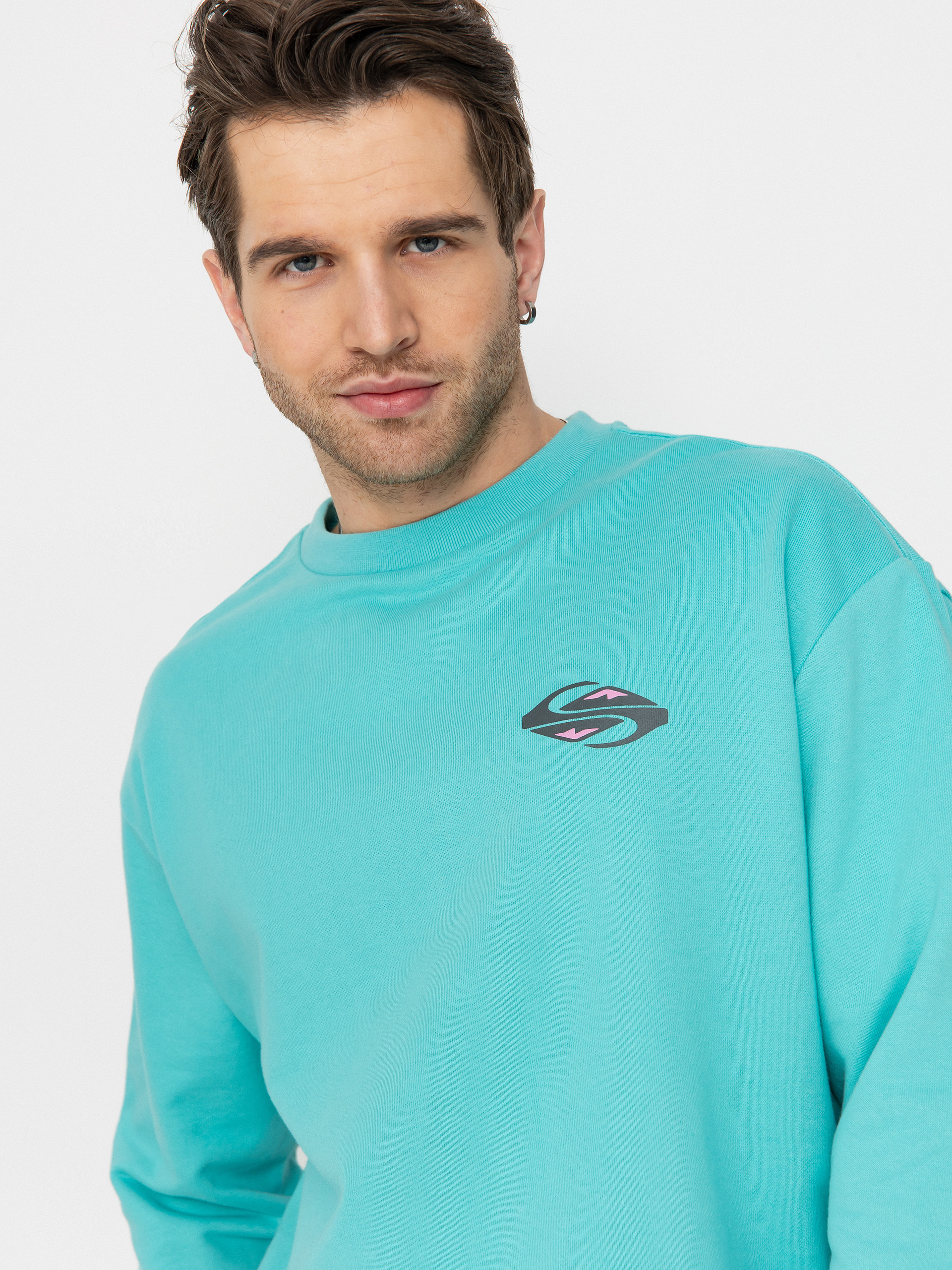 Quiksilver Spin Cycle Sweatshirt (aqua sky)