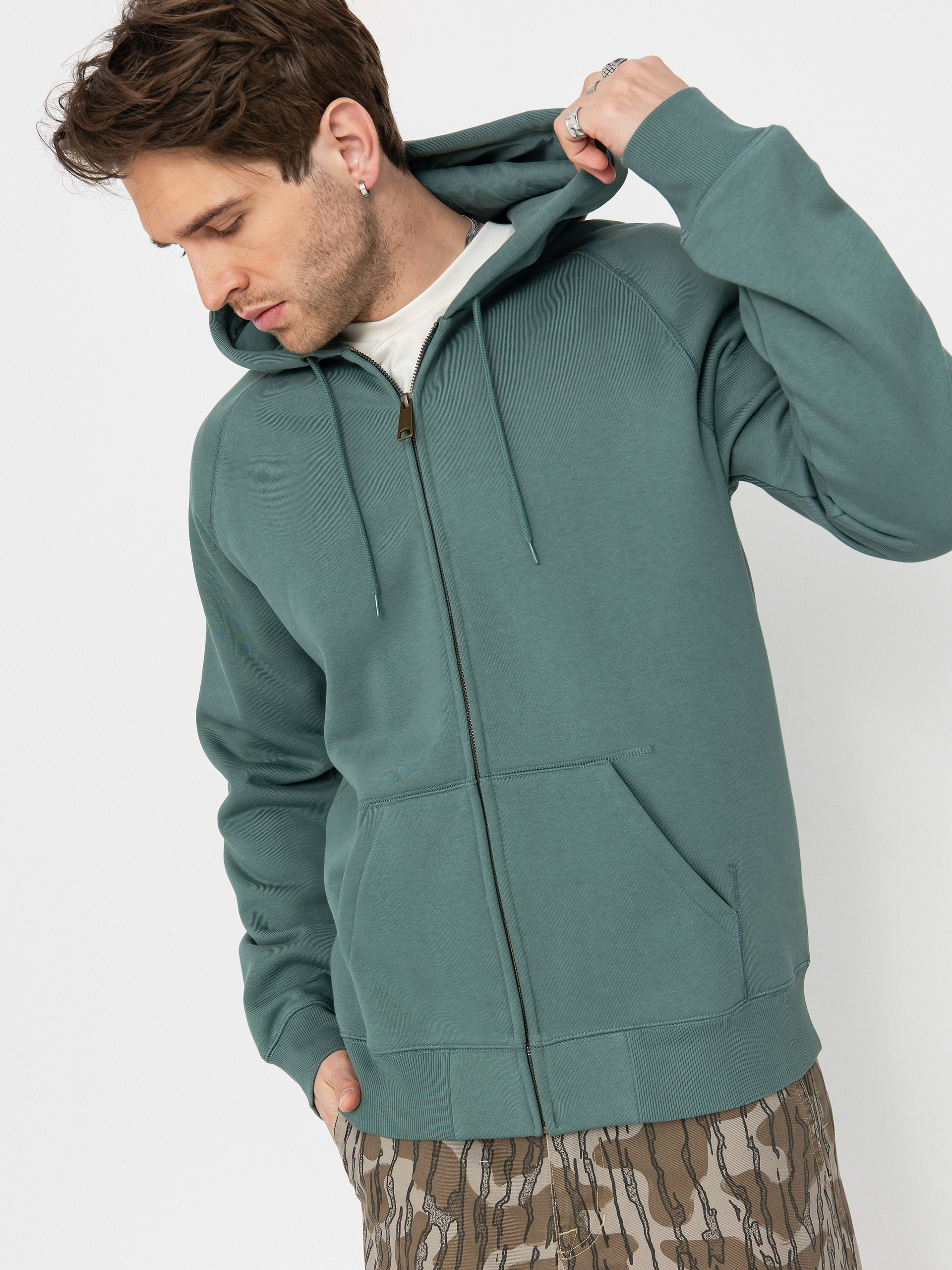 Carhartt WIP Hoodie Chase ZHD - green (silver pine/gold)