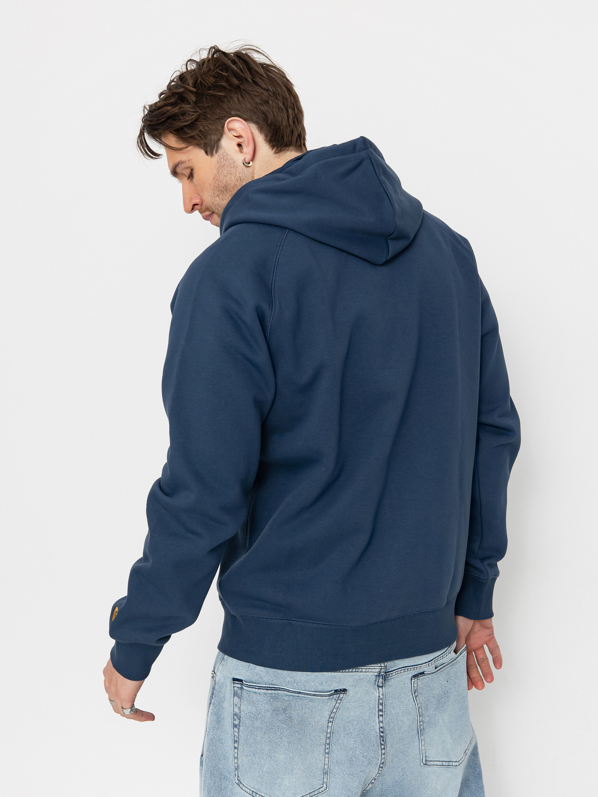 Carhartt WIP Hoodie Chase ZHD (dusky blue/gold)