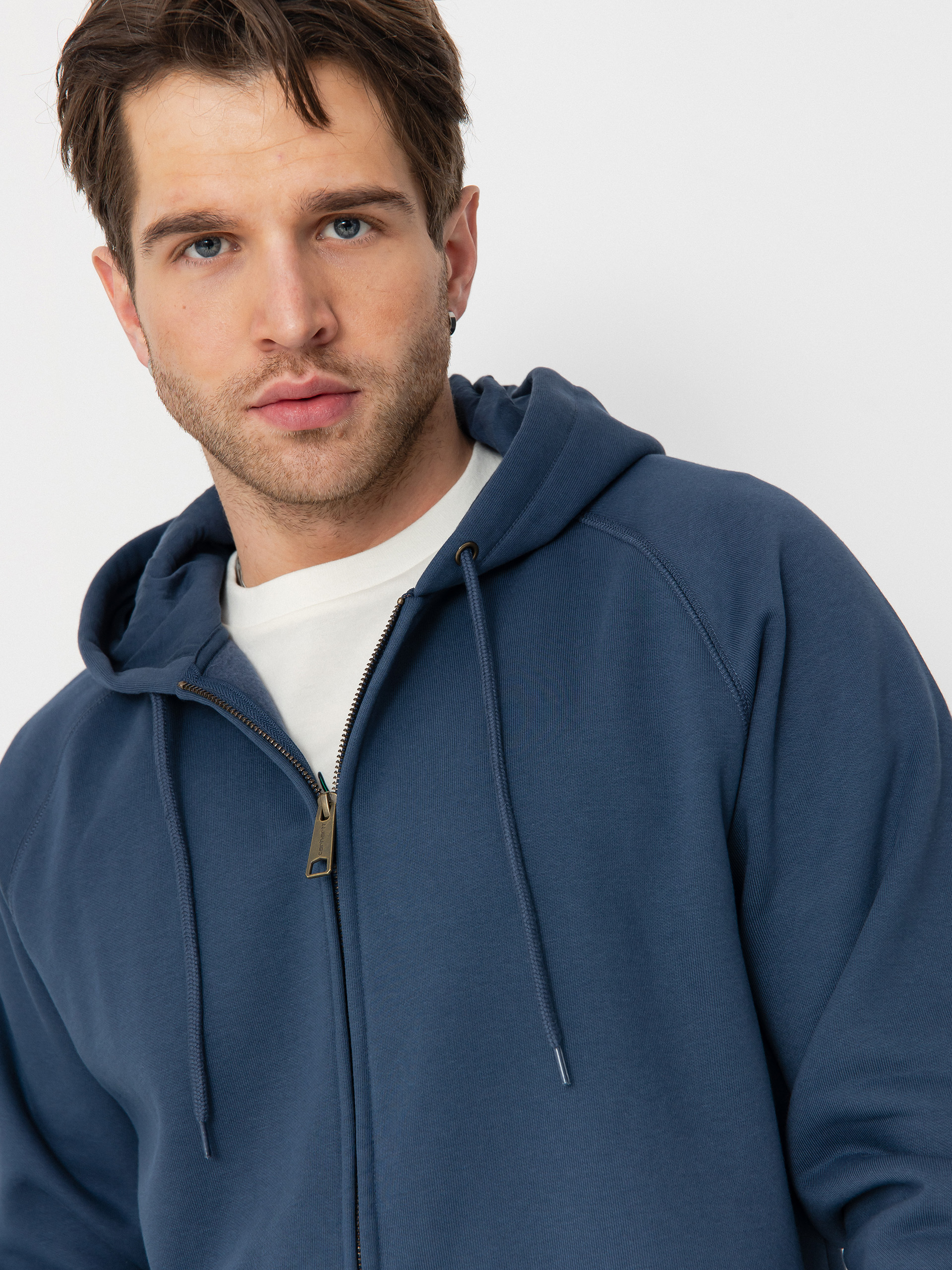 Carhartt WIP Hoodie Chase ZHD - navy blue (dusky blue/gold)