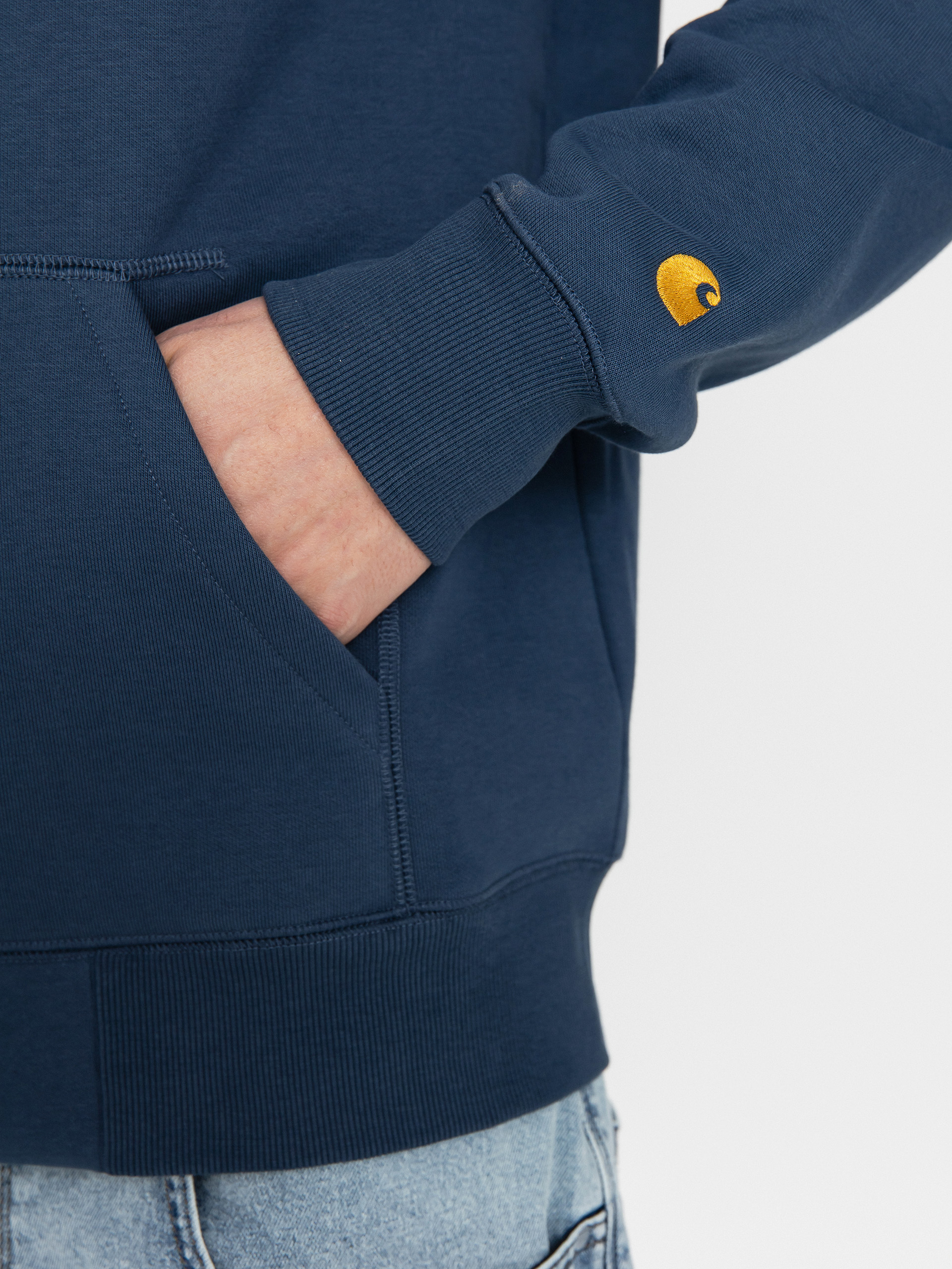 Carhartt WIP Hoodie Chase ZHD (dusky blue/gold)