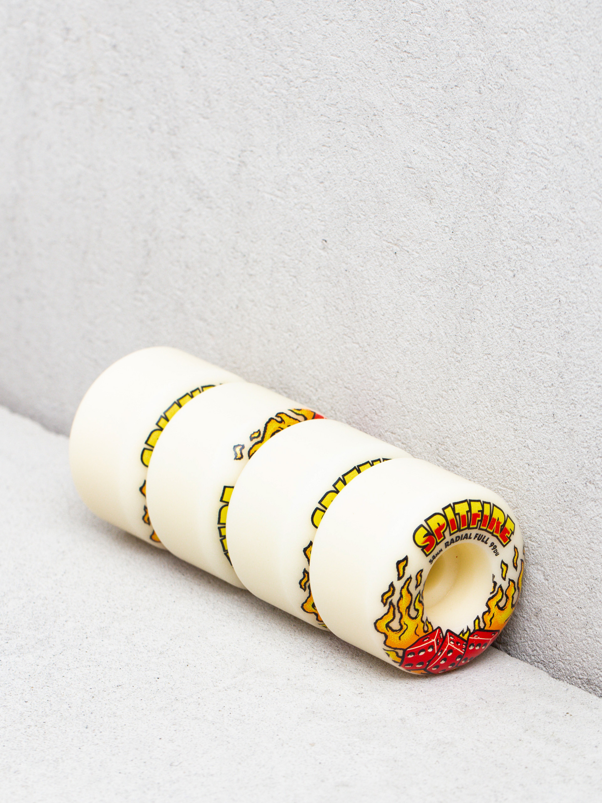 Spitfire F4 99D Hot Hand Radial Full Wheels - white (natural)