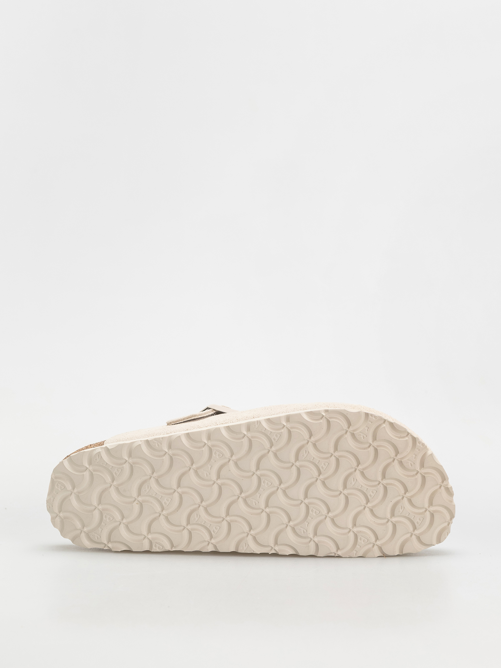 Birkenstock Boston Suede Leather Narrow Wmn Flip-flops (antique white)