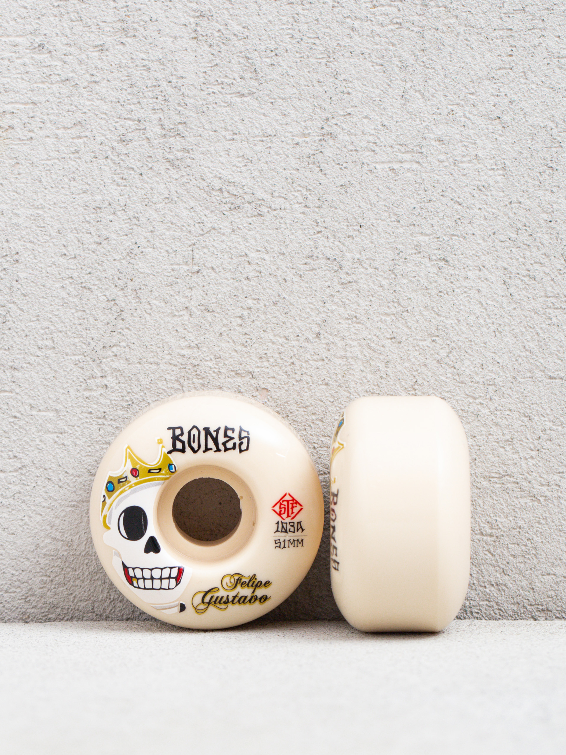 Bones Gustavo Notorious Streettech V1 103A Wheels (white)