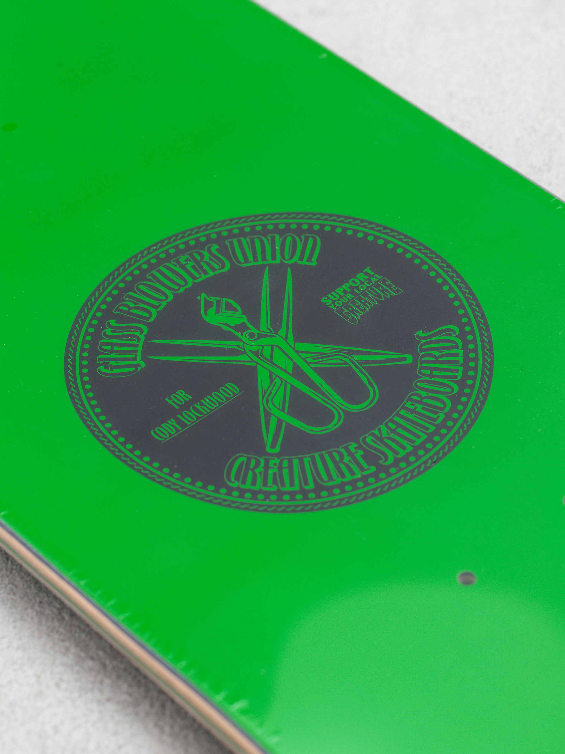 Creature Lock Wood Fumes Pro Deck (black/green/yellow)