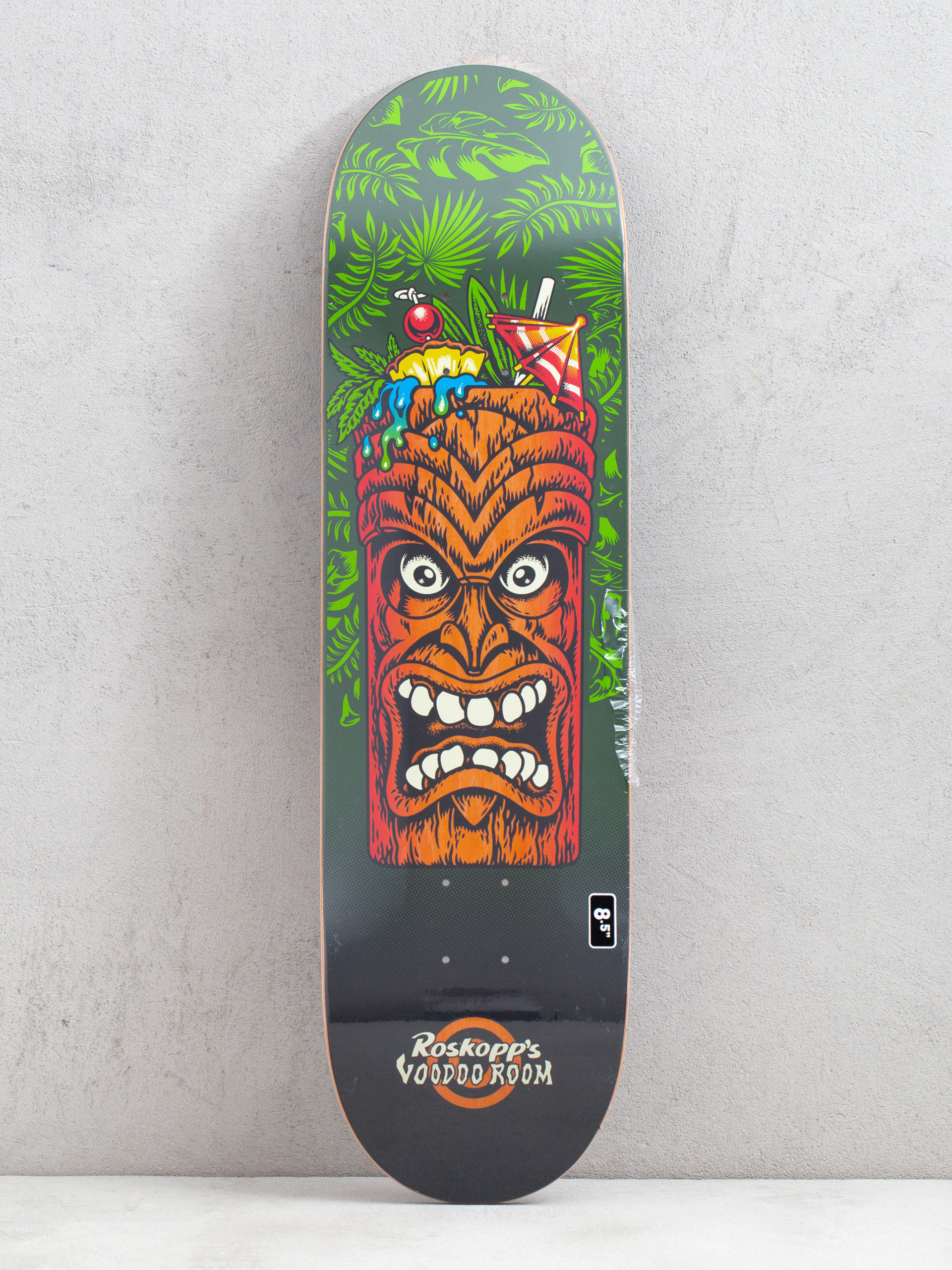 Santa Cruz Roskopp Tiki Mug Pro Deck (green/red)