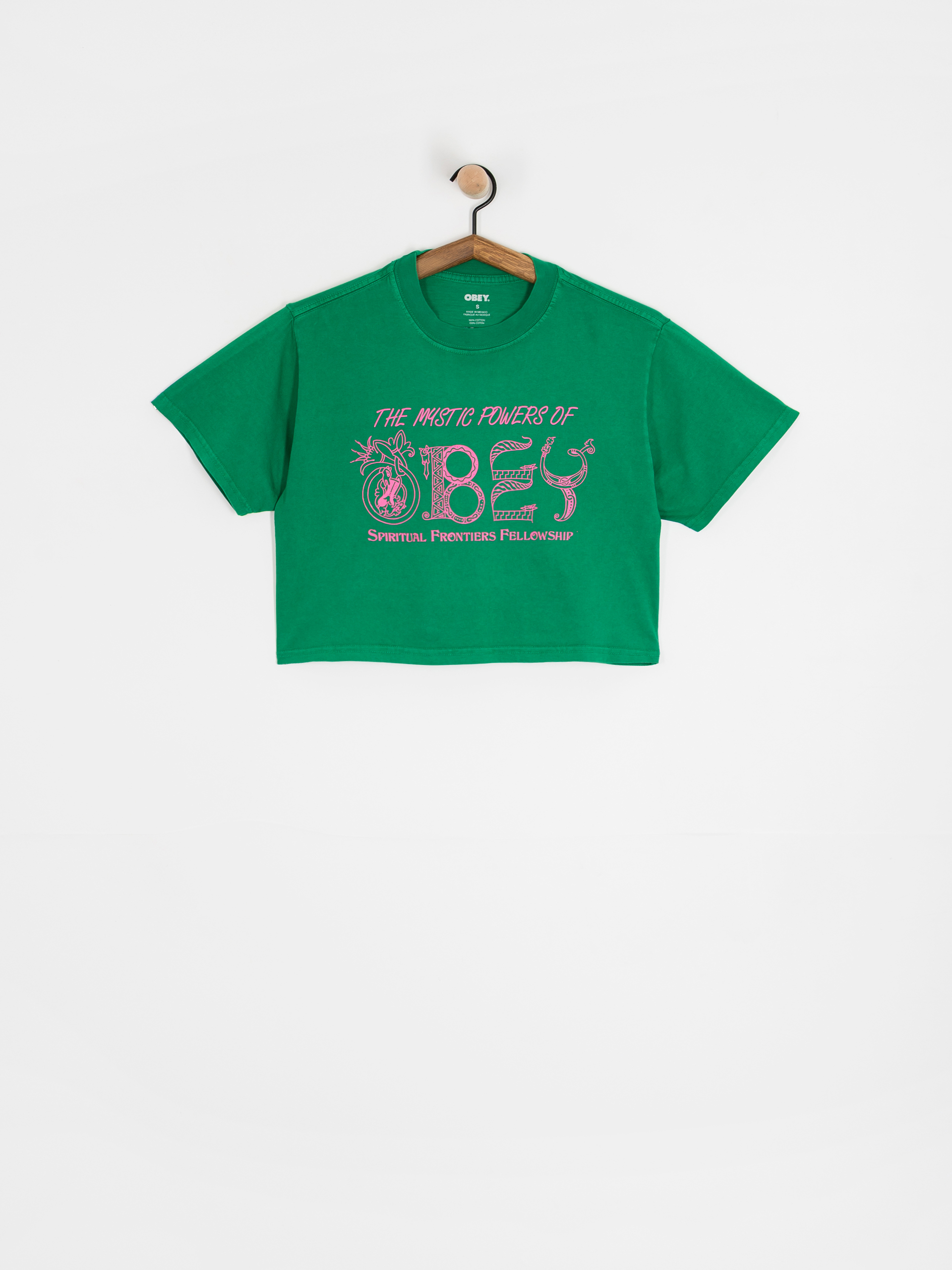 OBEY Mystic Powers Of Obey Wmn T-Shirt (green tambourine)