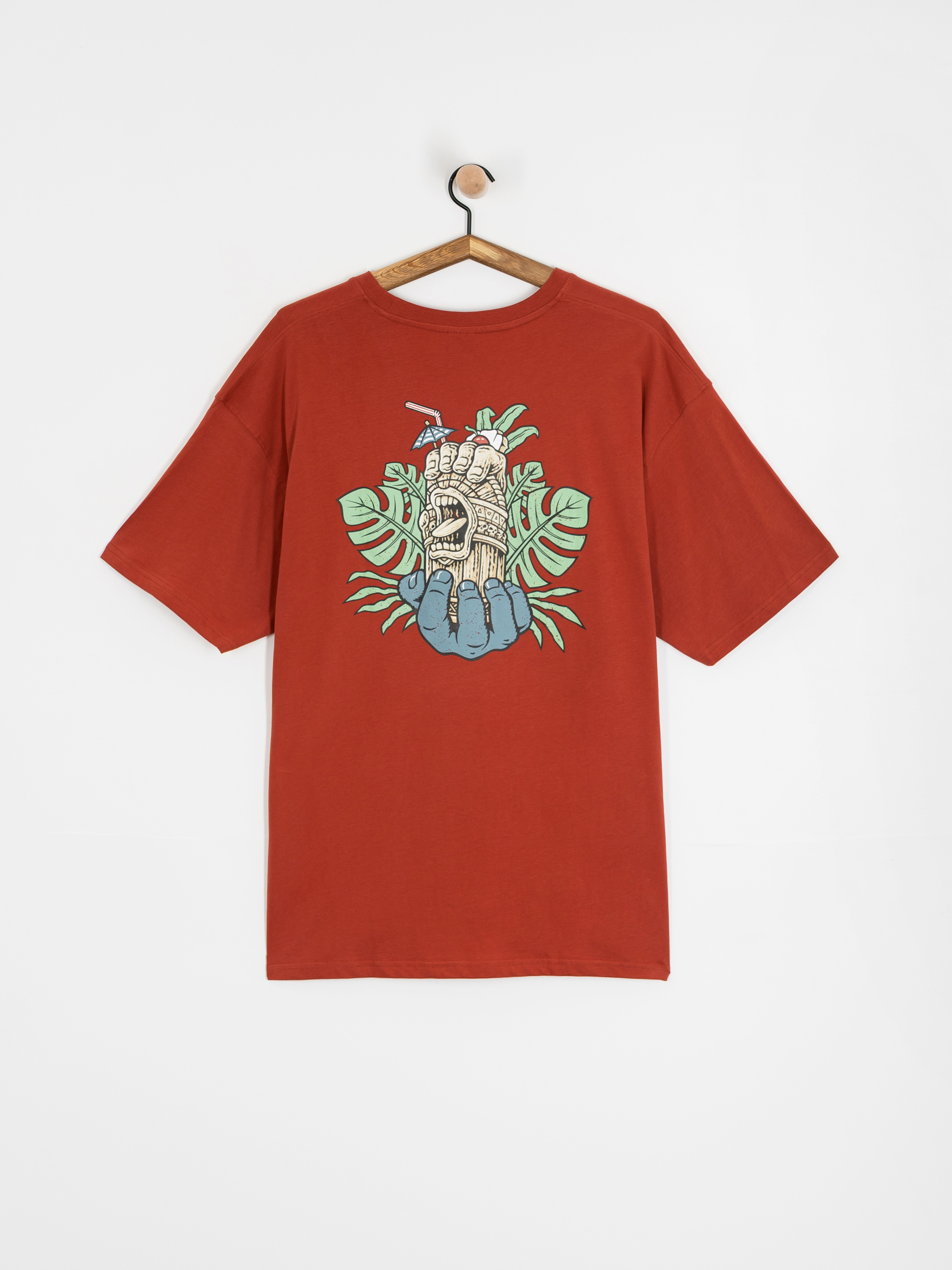Santa Cruz Tiki Hand Strip T-Shirt