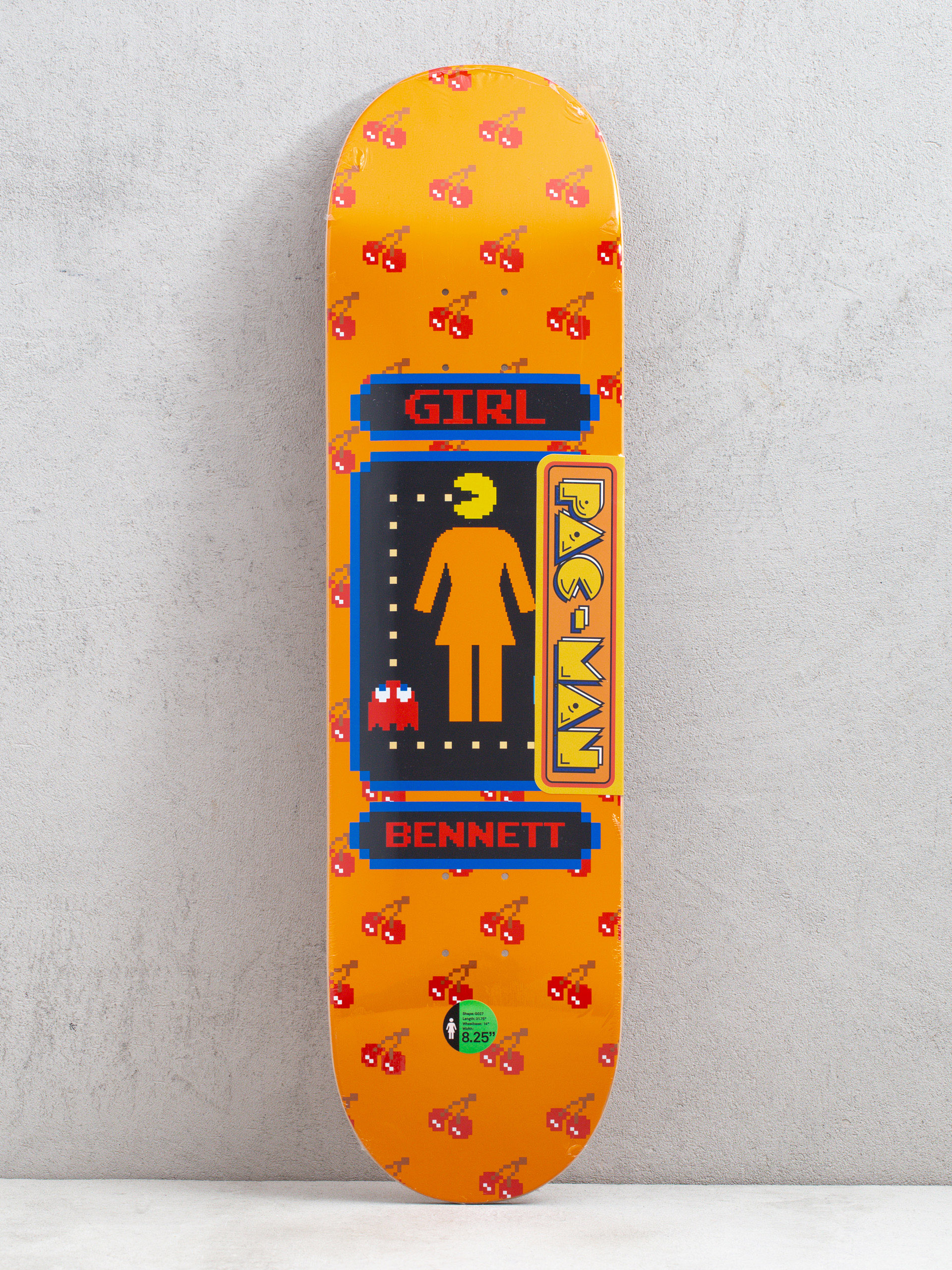 Girl Skateboard Deck Bennett Pac Man (orange)