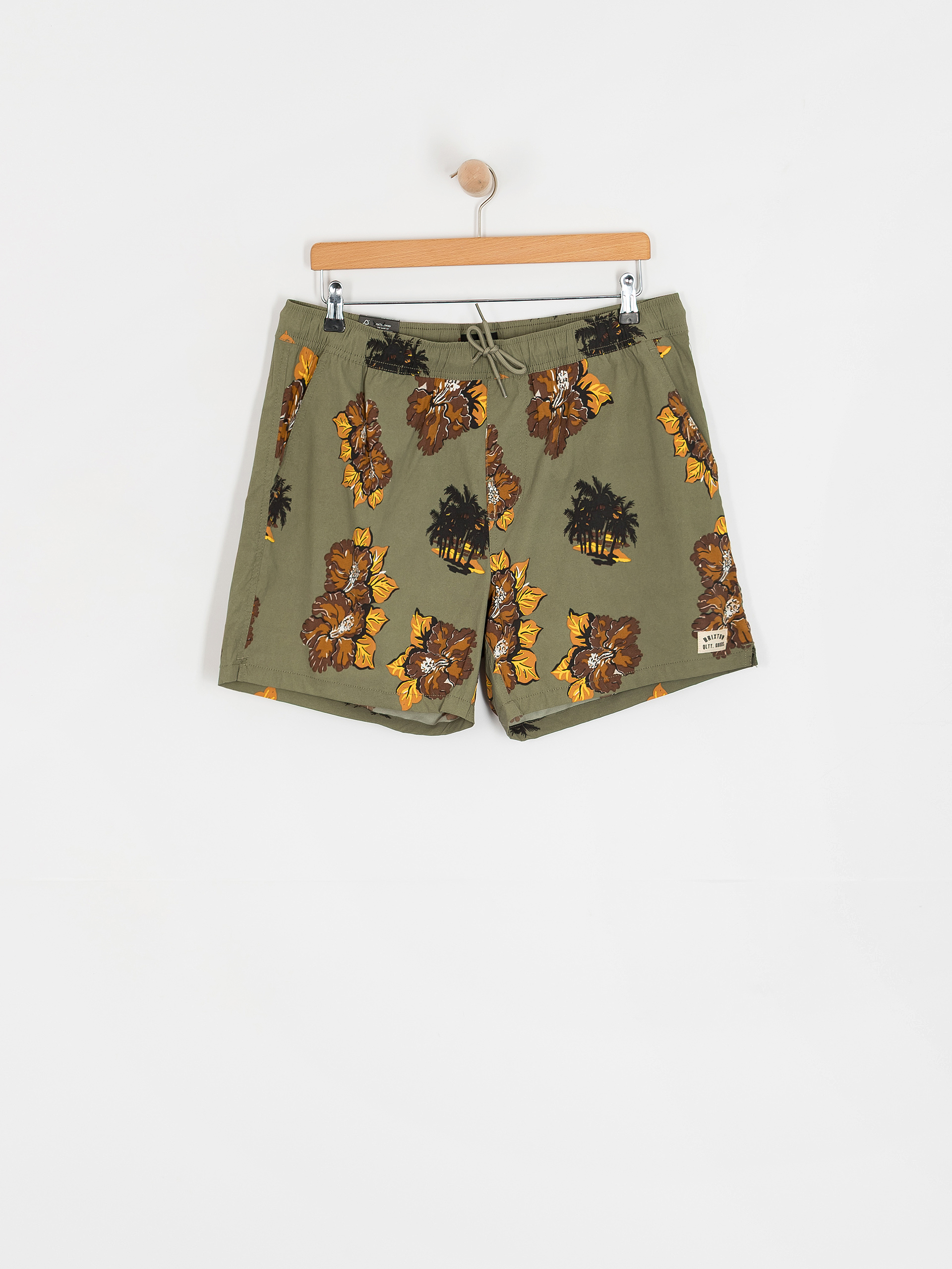 Brixton Everyday Hybrid 5 Shorts (olive surplus floral)