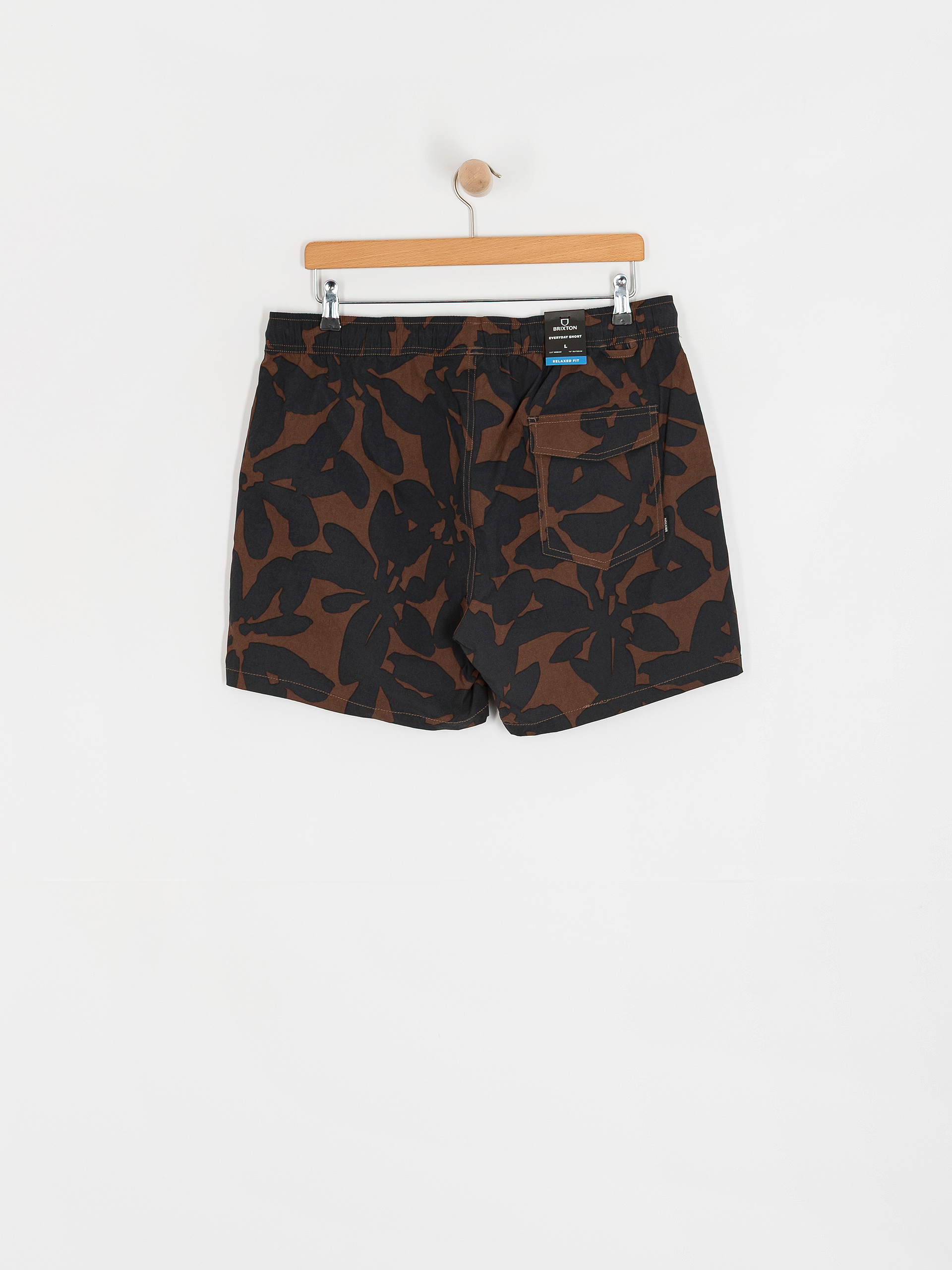 Brixton Everyday Hybrid 5 Shorts (pinecone brown floral)