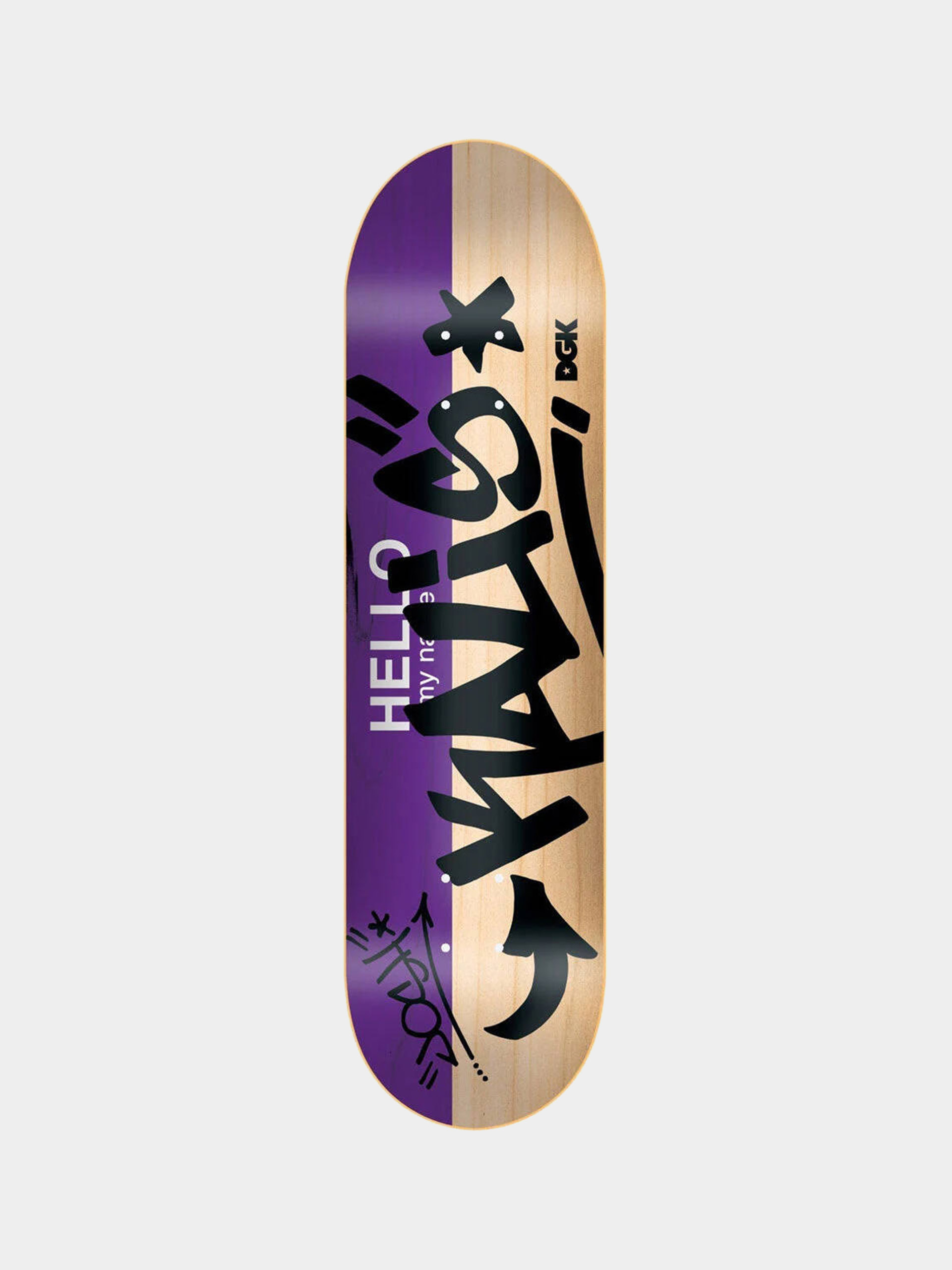 DGK Deck Hello My Name Is Josh Kalis (purple/natural)
