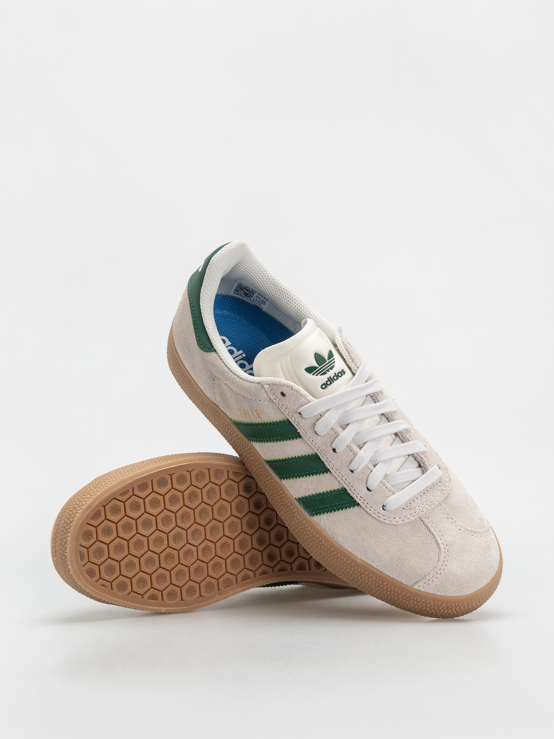 adidas Gazelle ADV Shoes (crywht/crywht/gum4)