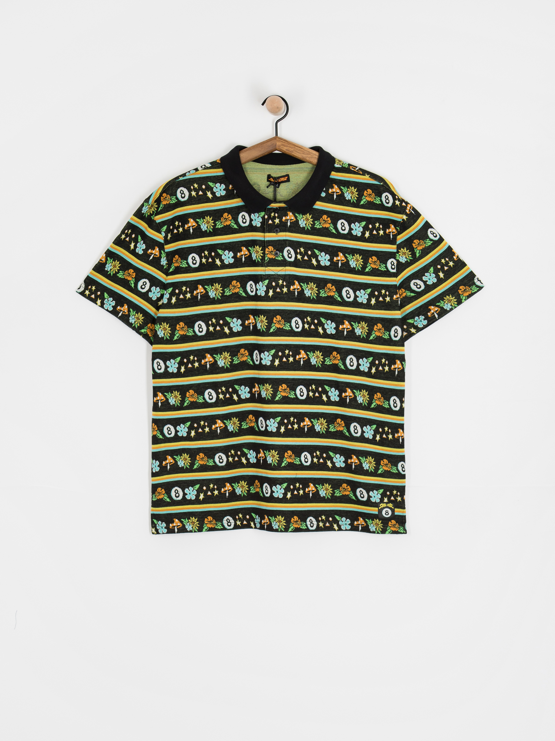 Santa Cruz Winkowski Trip Stripe Polo t-shirt (ocho trip)