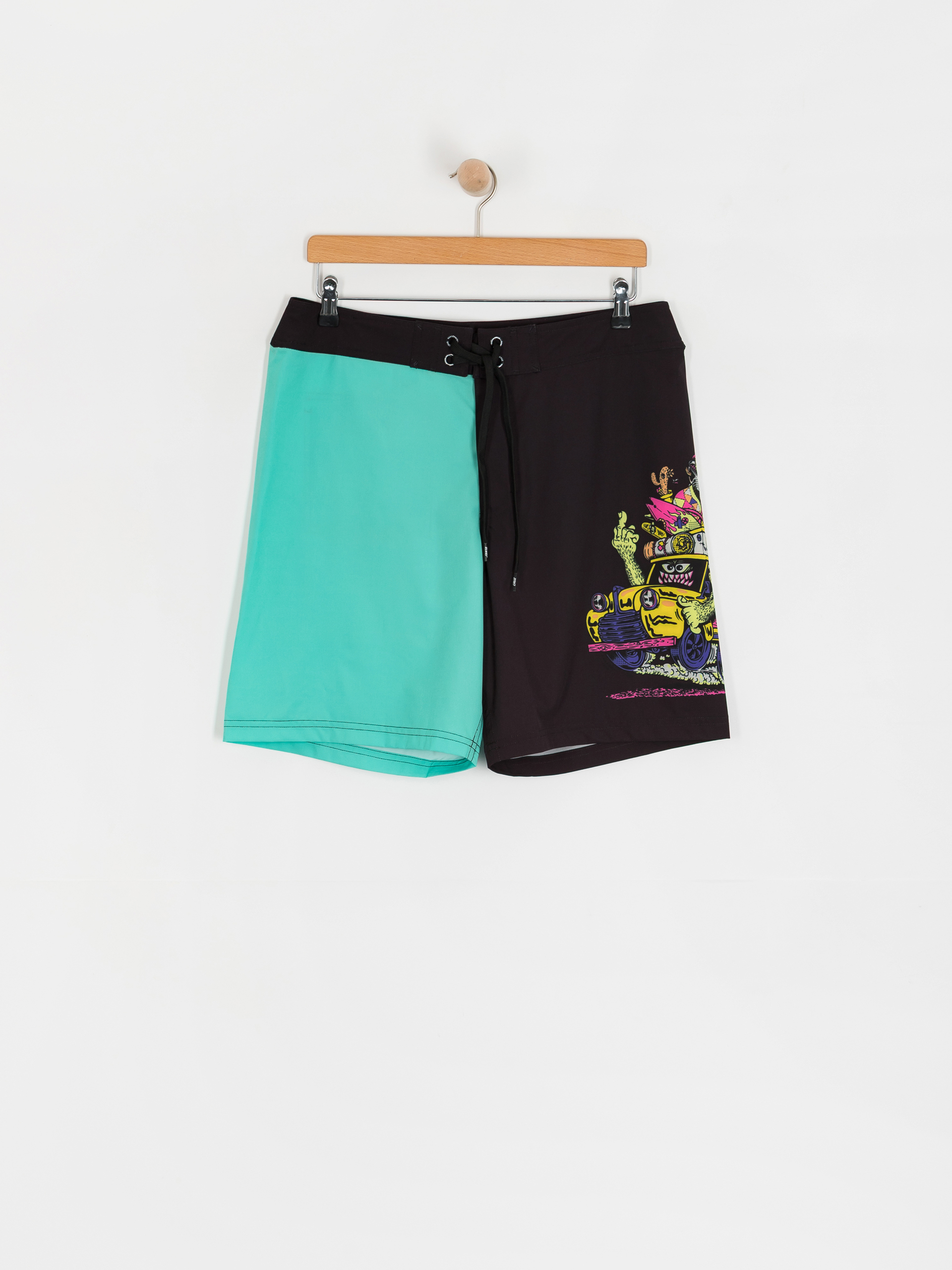 Santa Cruz Johnson Beast Wagon Boardshorts (black/pool blue)