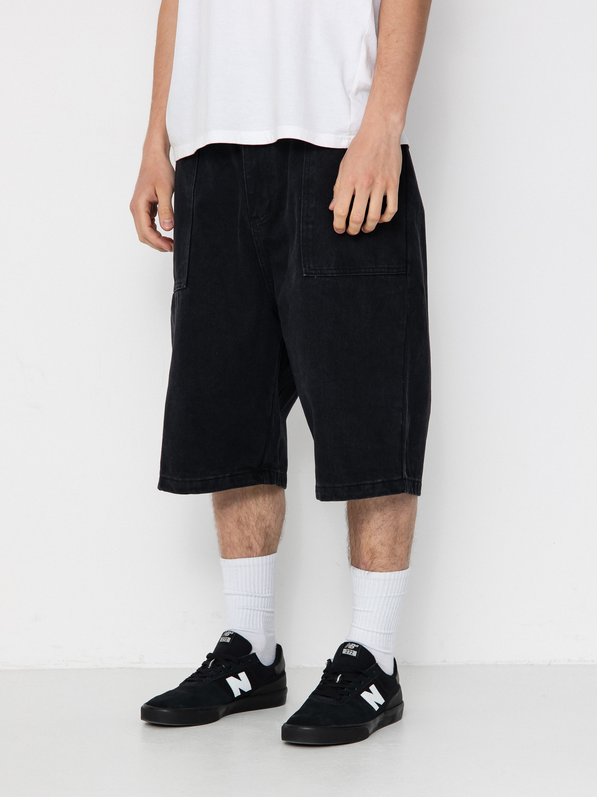 Poetic Collective Shorts Painter - black (black denim)