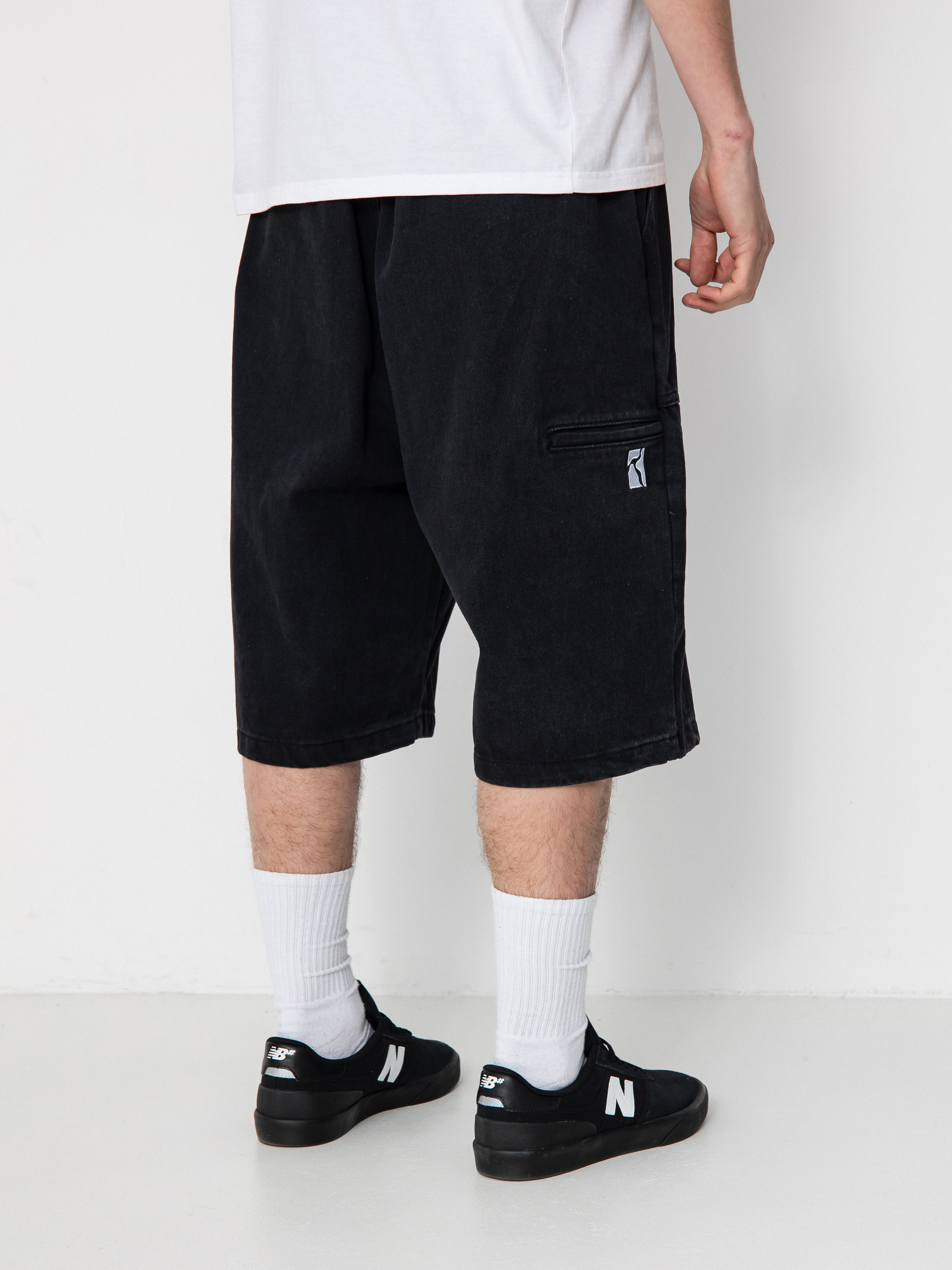 Poetic Collective Shorts Painter - black (black denim)