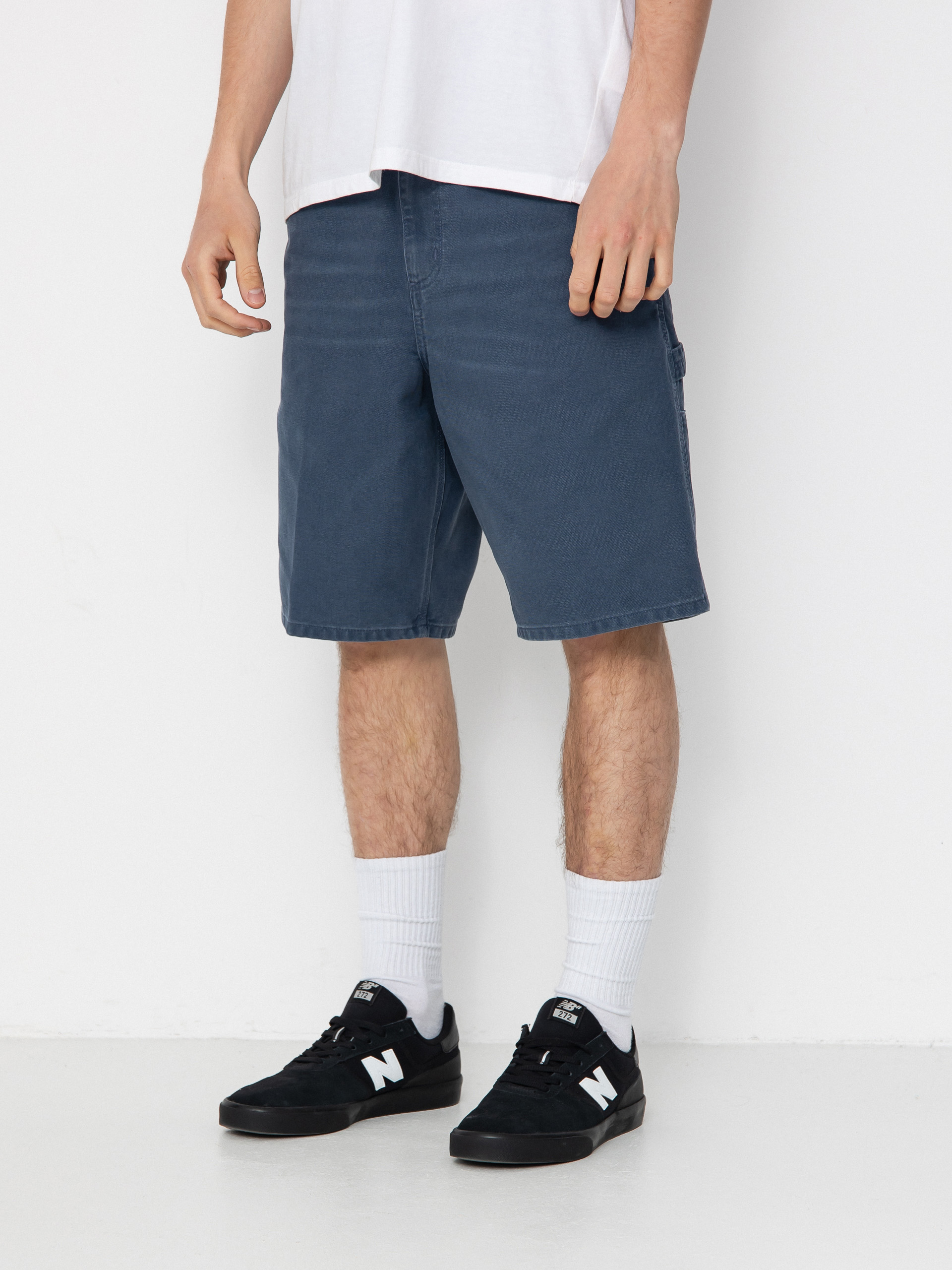 Carhartt WIP Single Knee Shorts - navy blue (dusky blue)