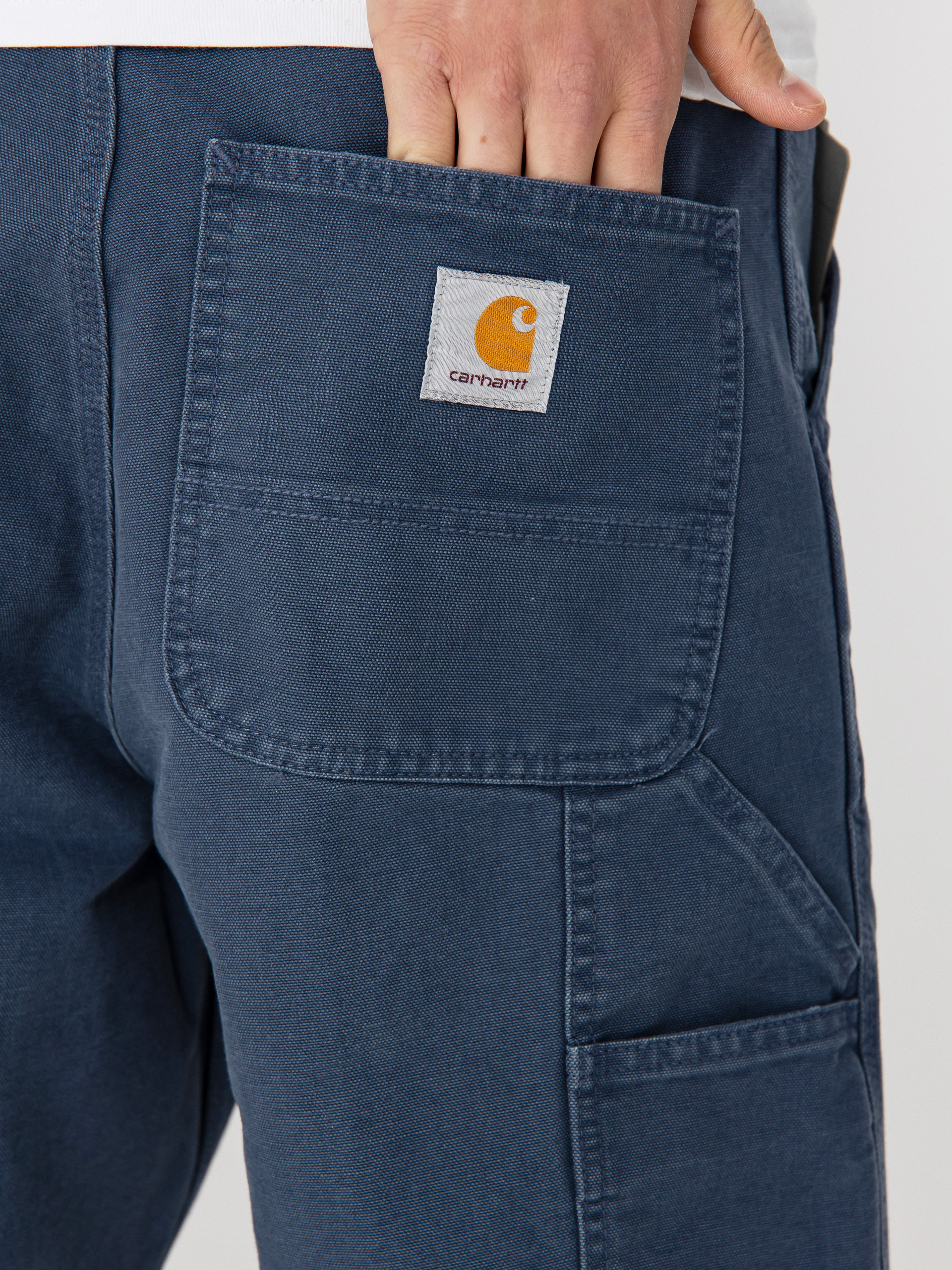 Carhartt WIP Single Knee Shorts (dusky blue)