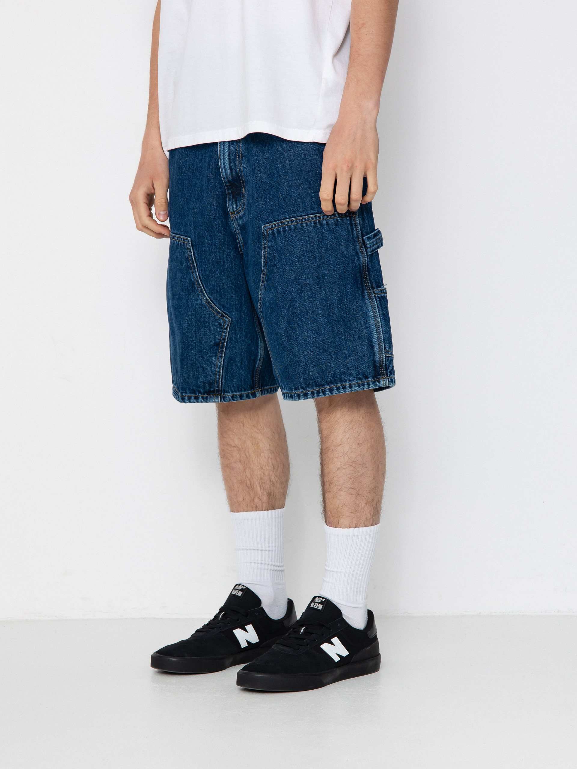 Carhartt WIP Double Knee Shorts (blue)