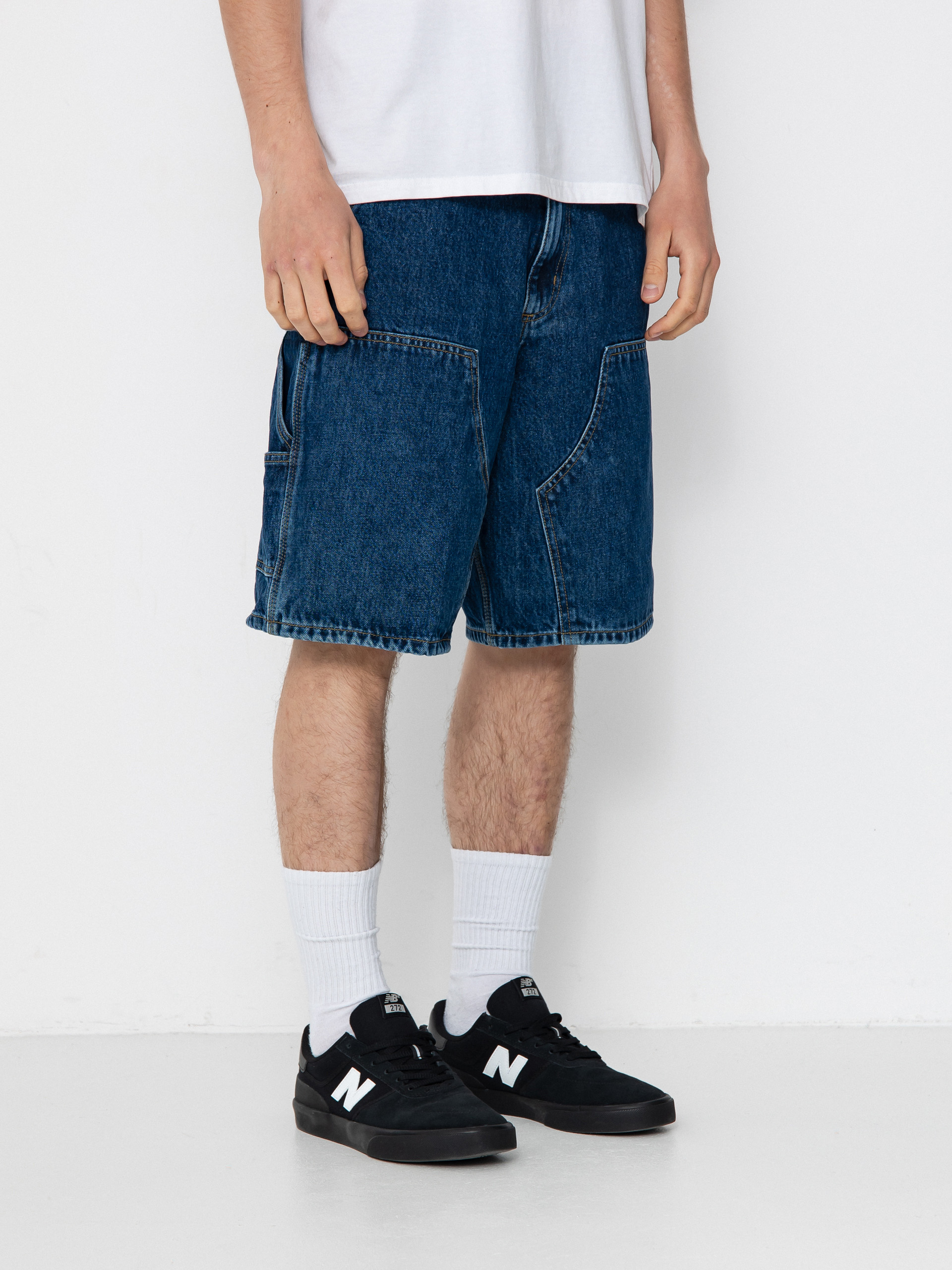 Carhartt WIP Double Knee Shorts (blue)