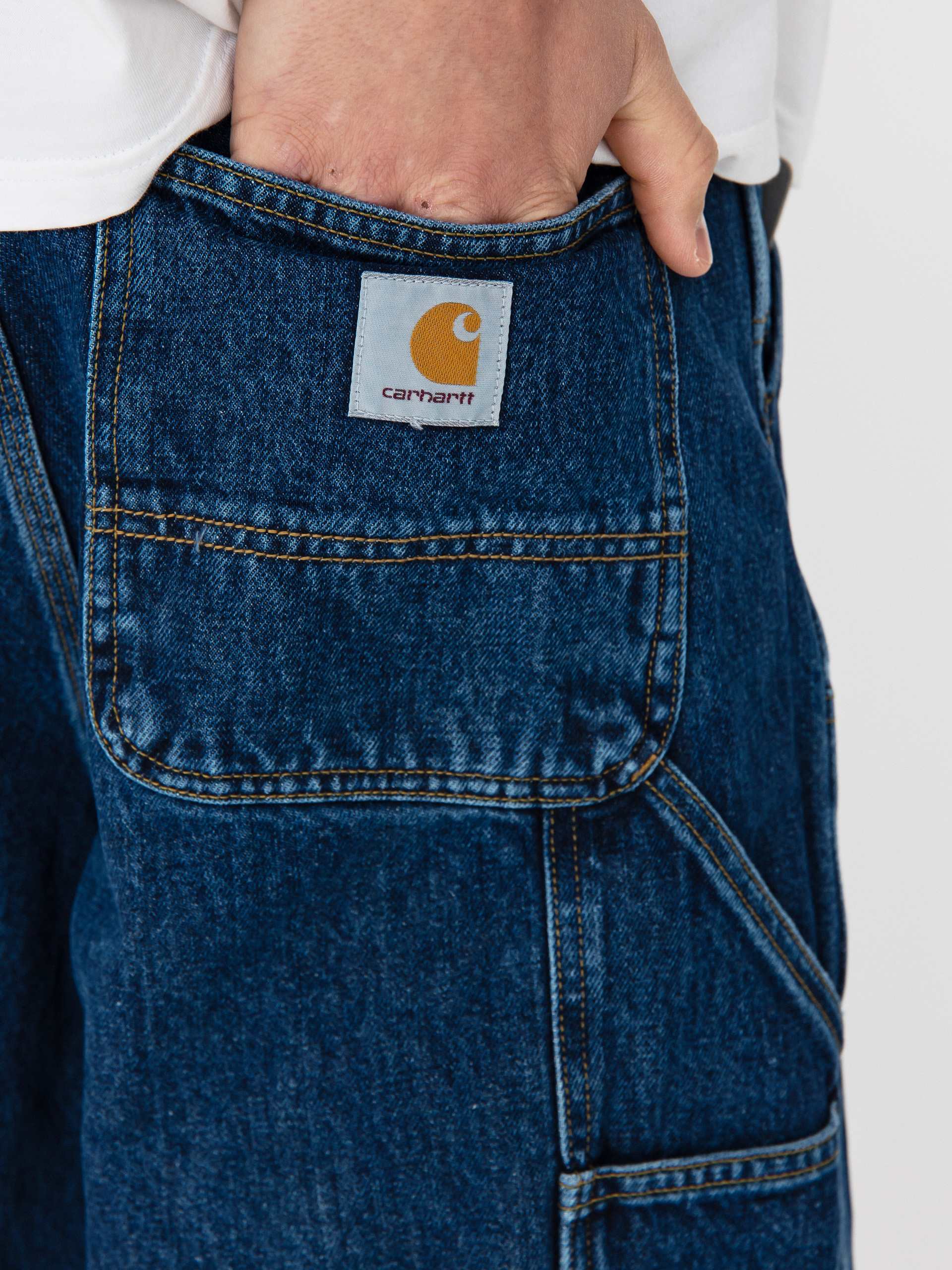 Carhartt WIP Double Knee Shorts (blue)