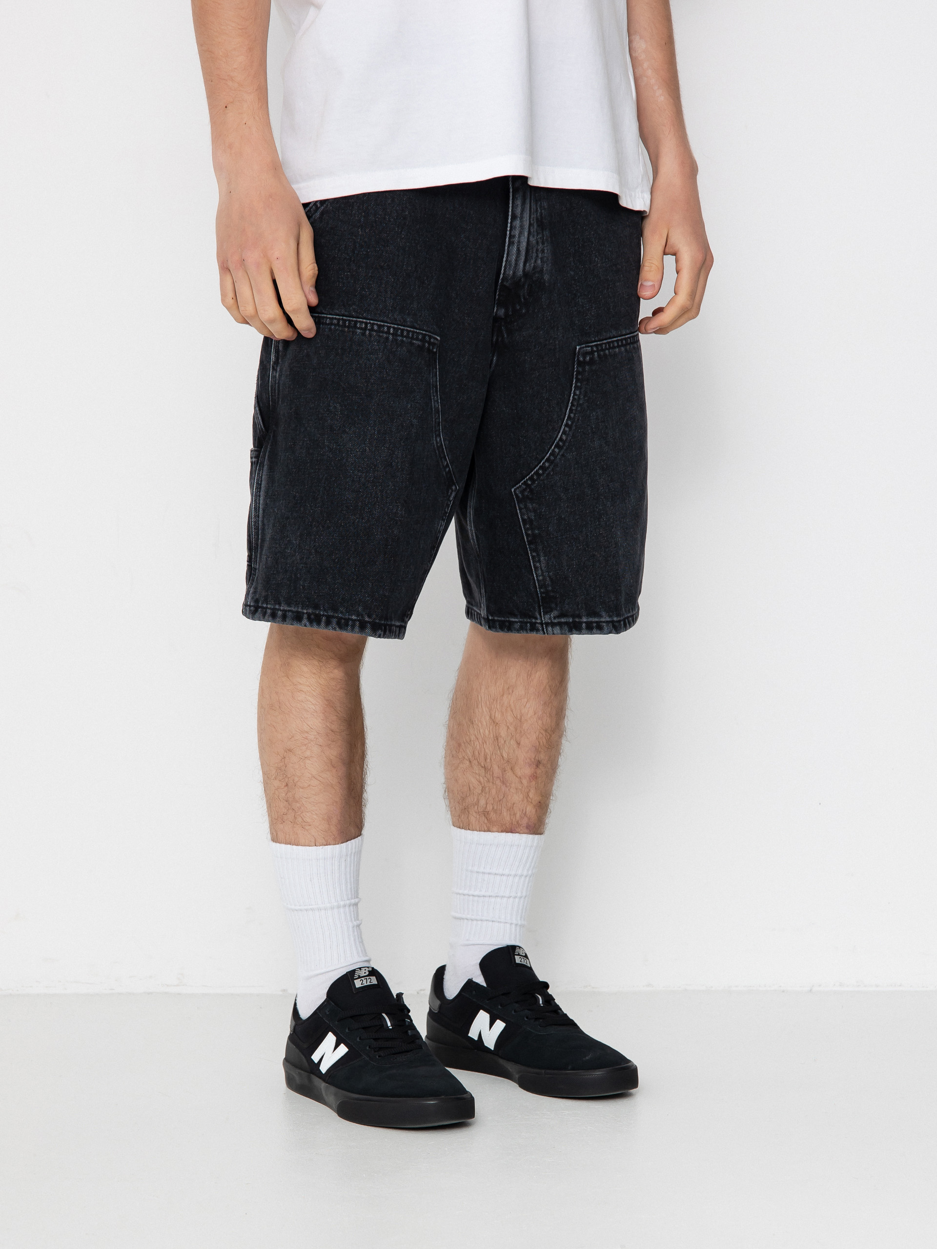 パンツ Carhartt Doubleknee Shorts Pants Black Carhartt Double Knee Shorts - Black | Flatspot
