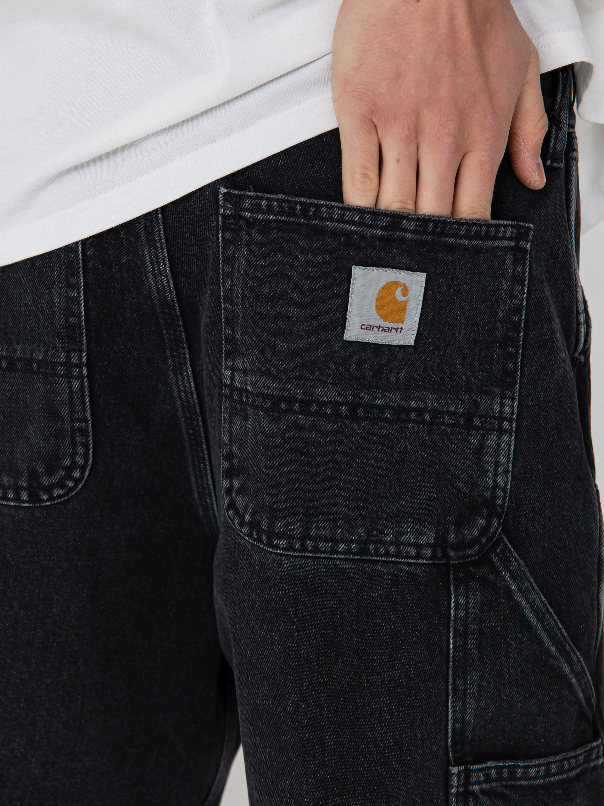 Carhartt WIP Double Knee Shorts - black (black)