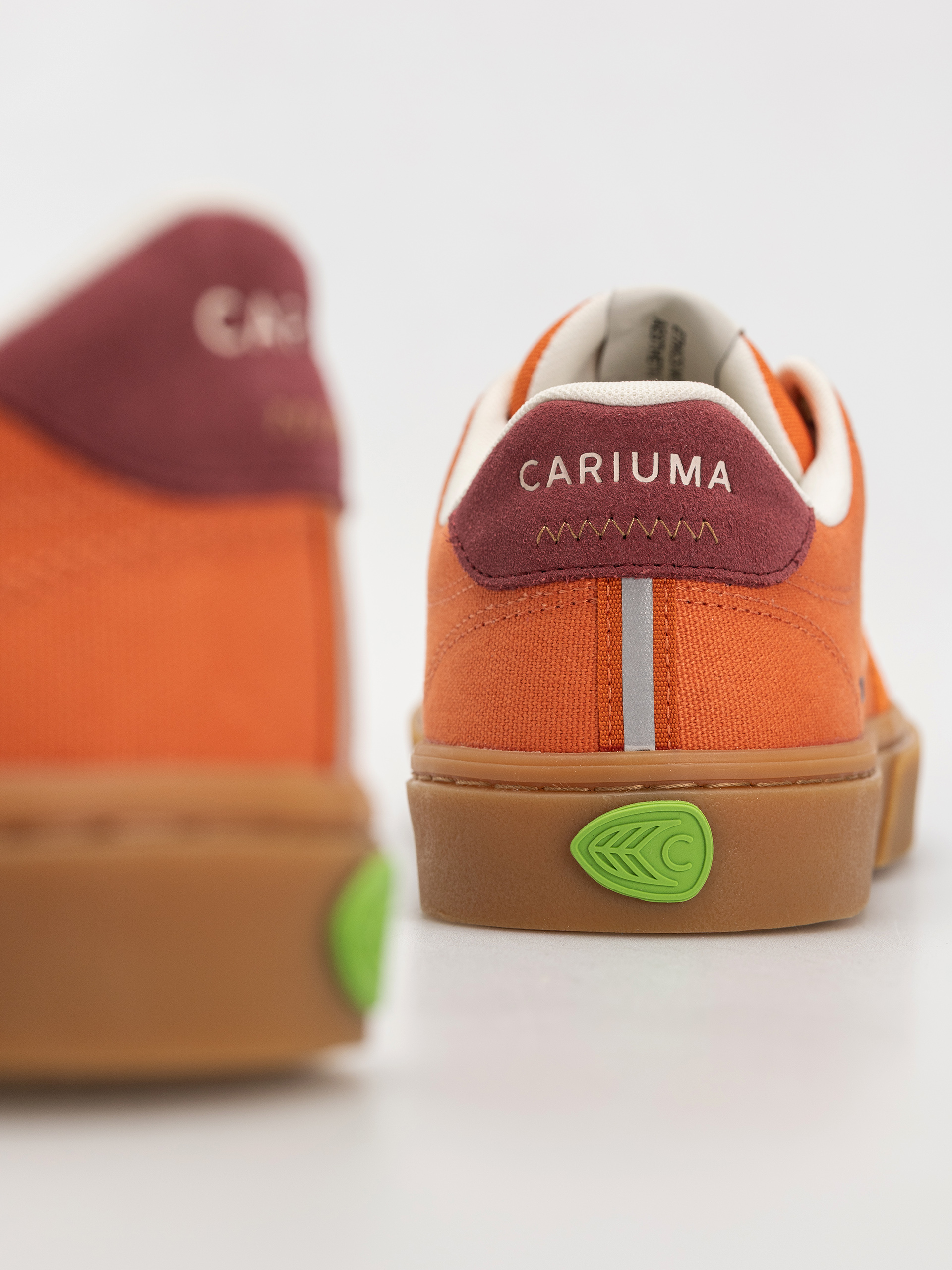 Cariuma Naioca Pro Shoes (gum burnt orange suede and canvas ivory logo ruby wine)