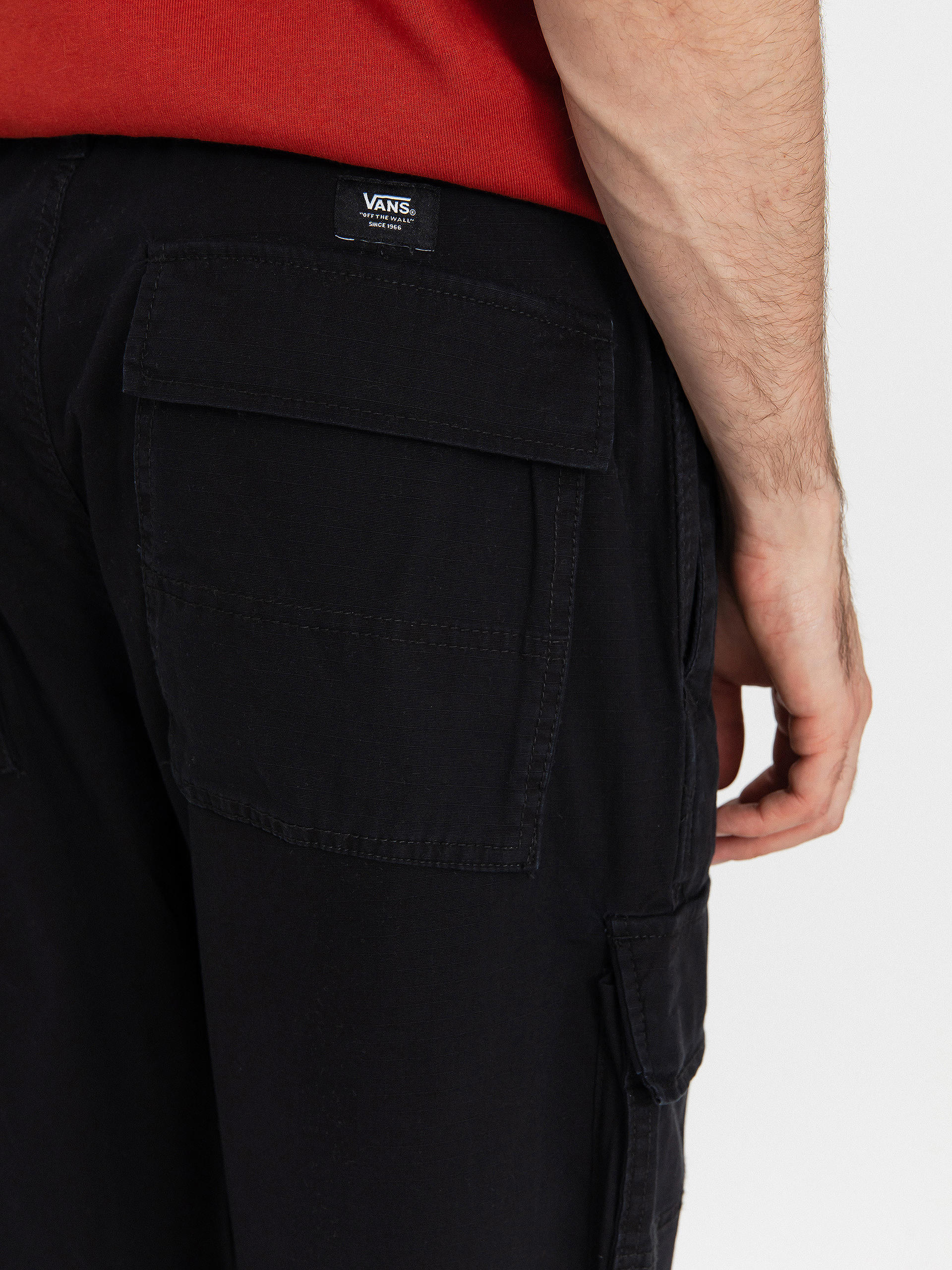 Vans Fatigue Cargo Loose Tapered Ripstop Pants (black)