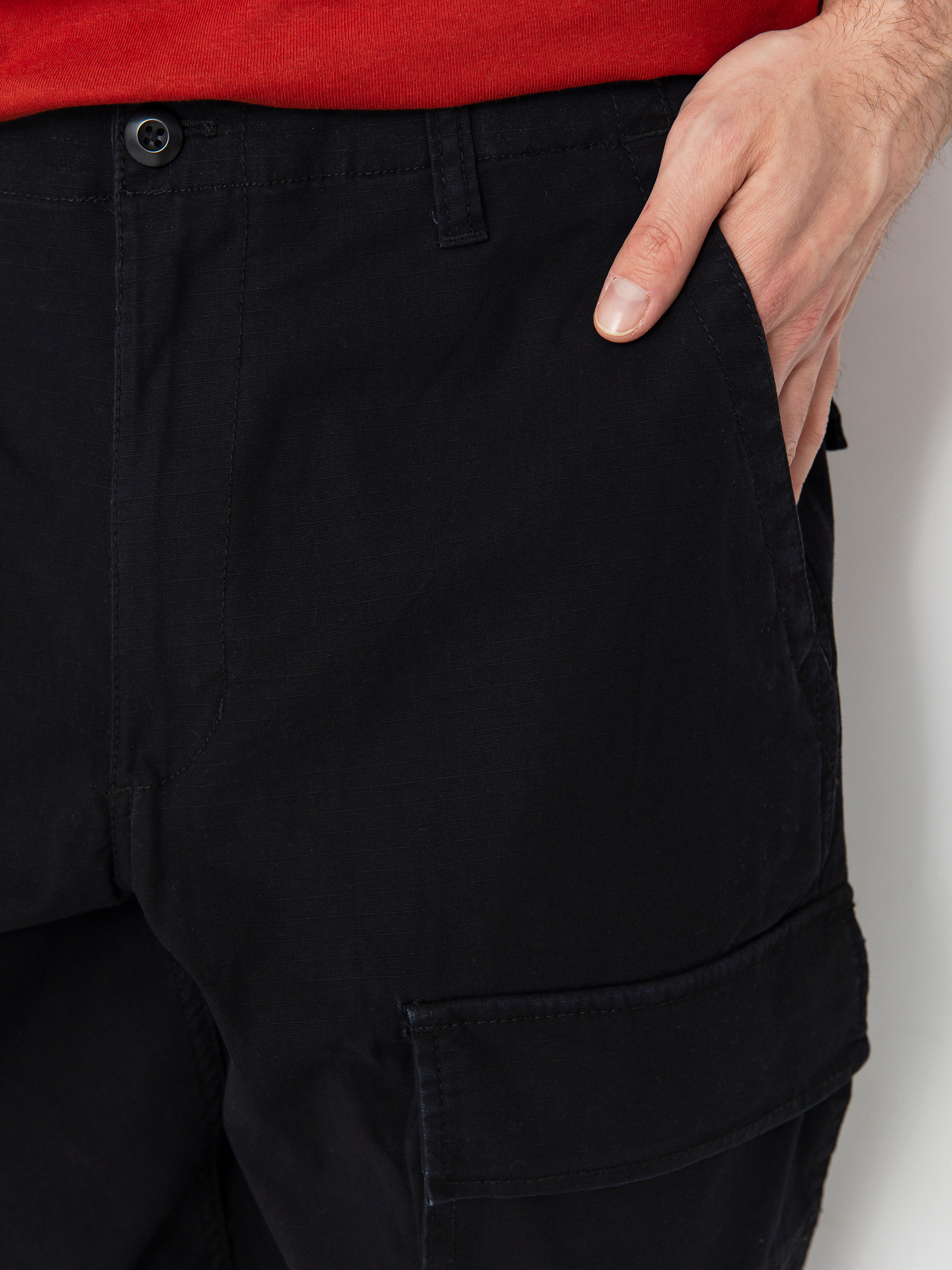 Vans Fatigue Cargo Loose Tapered Ripstop Pants (black)