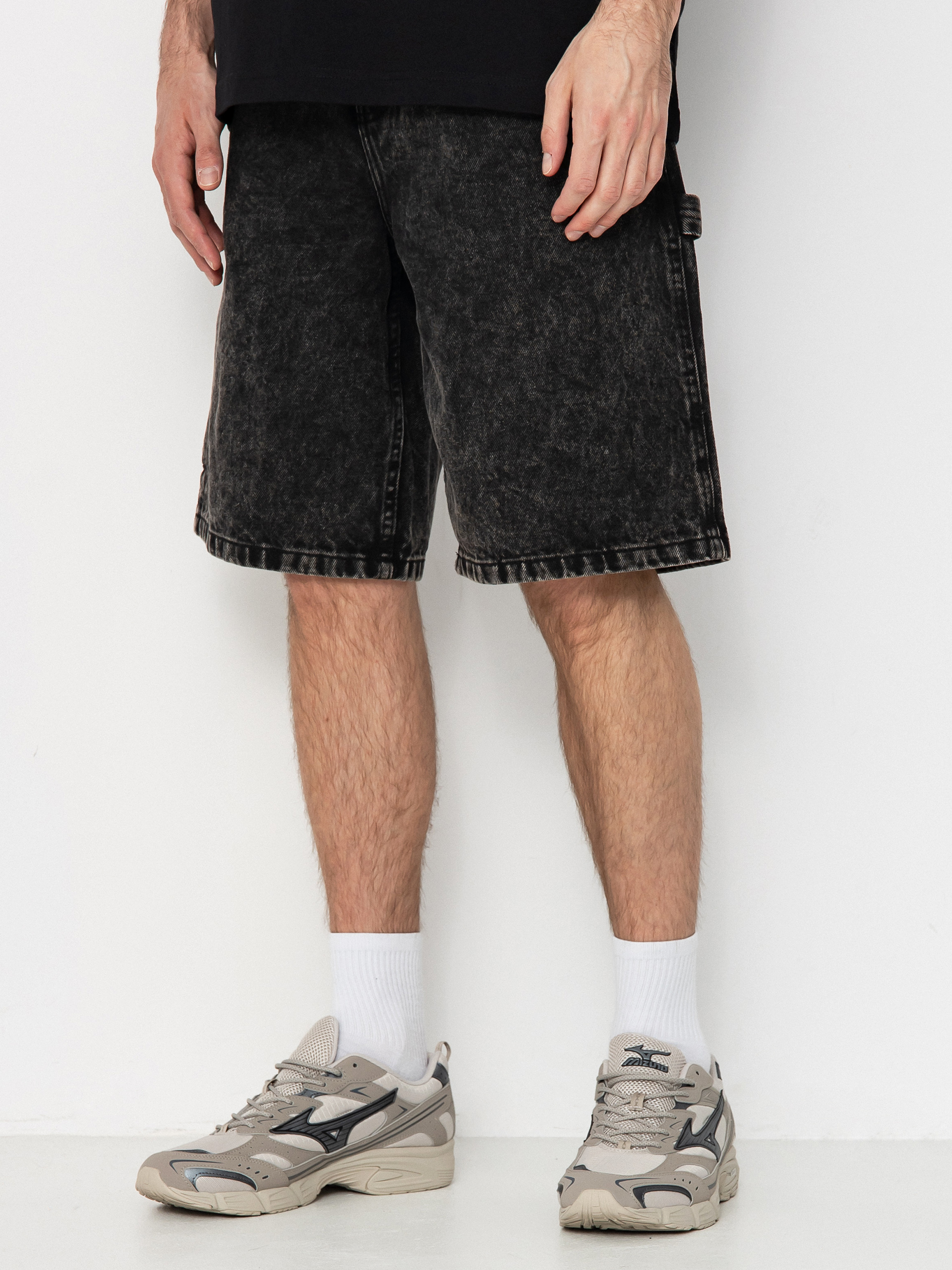 Vans Drill Chore Loose Denim Shorts - black (stonewash black)