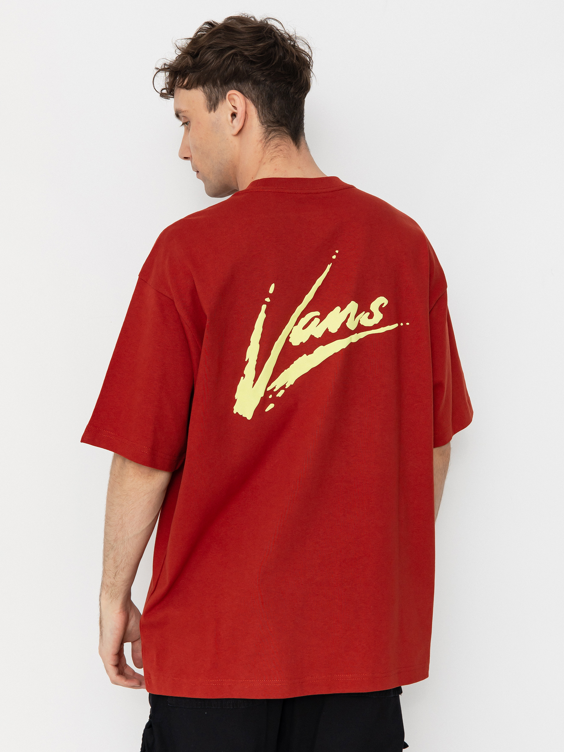 Vans Brush Script Loose T-Shirt (red ochre)