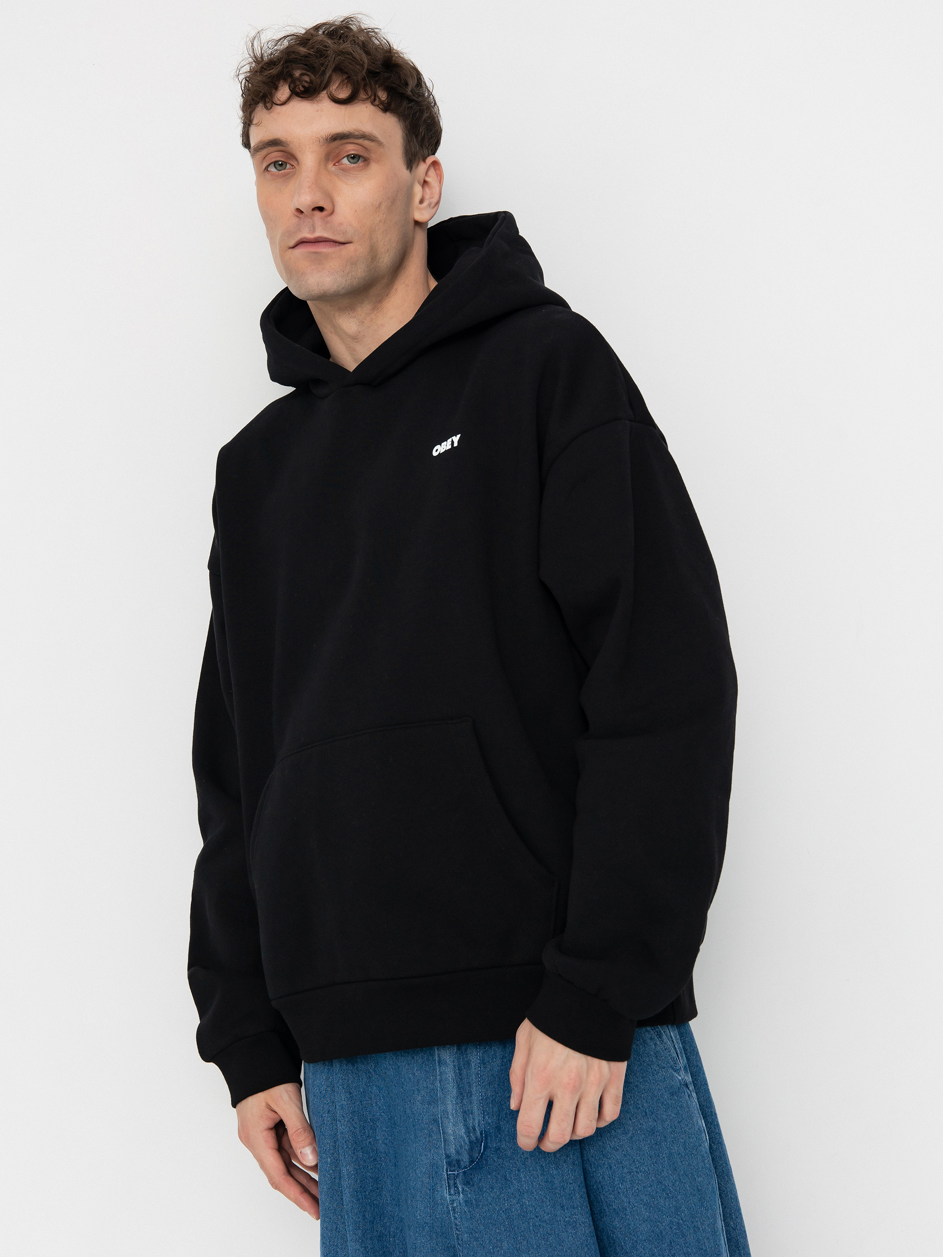 ★OBEY/オベイ Bold Icon Extra Heavy Hoodie 関税込★ OBEY Obey Eyes Icon HD Hoodie - black (black)