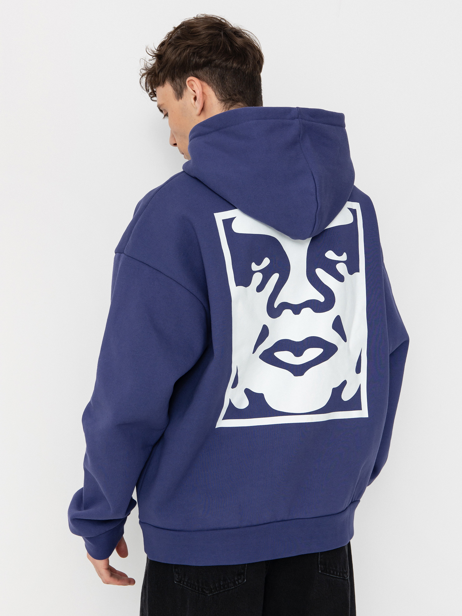 OBEY Bold Icon Extra Heavy HD Hoodie (skipper blue)