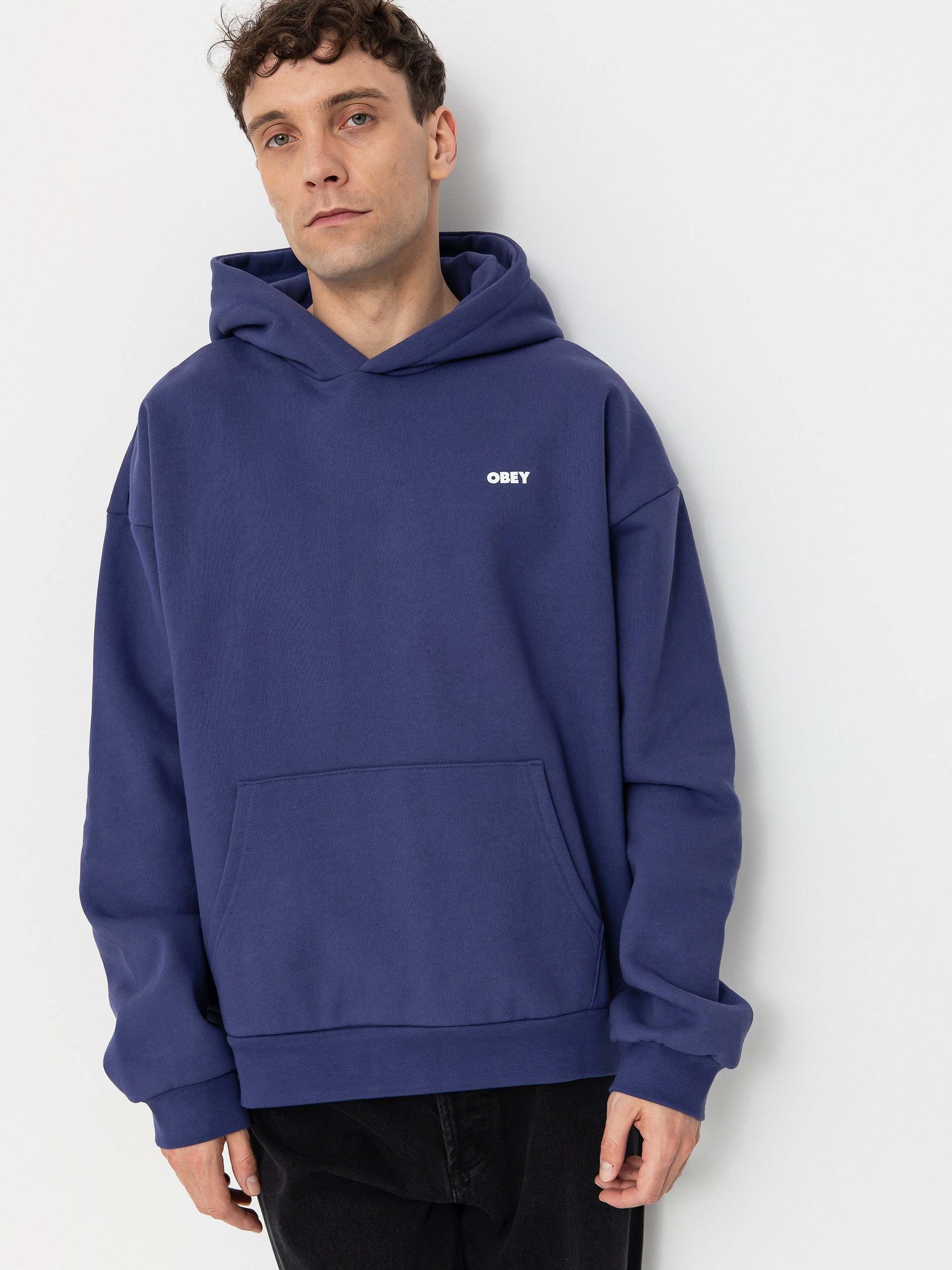 OBEY Bold Icon Extra Heavy HD Hoodie - violet (skipper blue)
