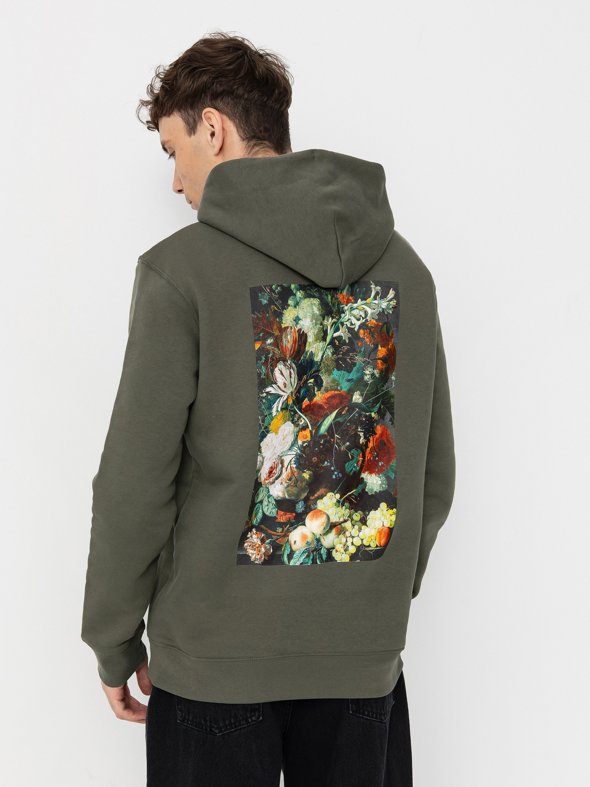 Poetic Collective Flower HD Hoodie (khaki)