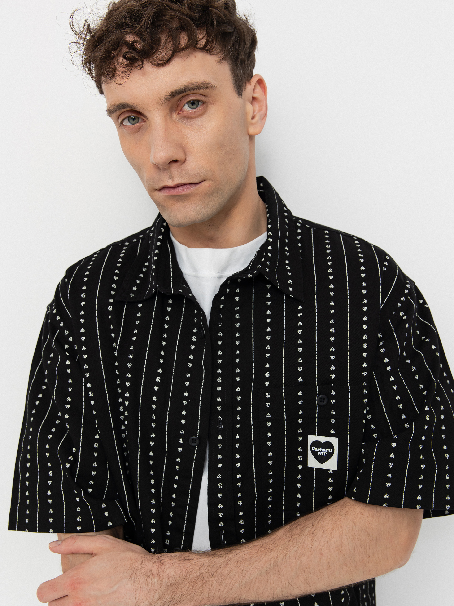 Carhartt WIP Drewe Hemd (heart c pinstripe/black/natural)