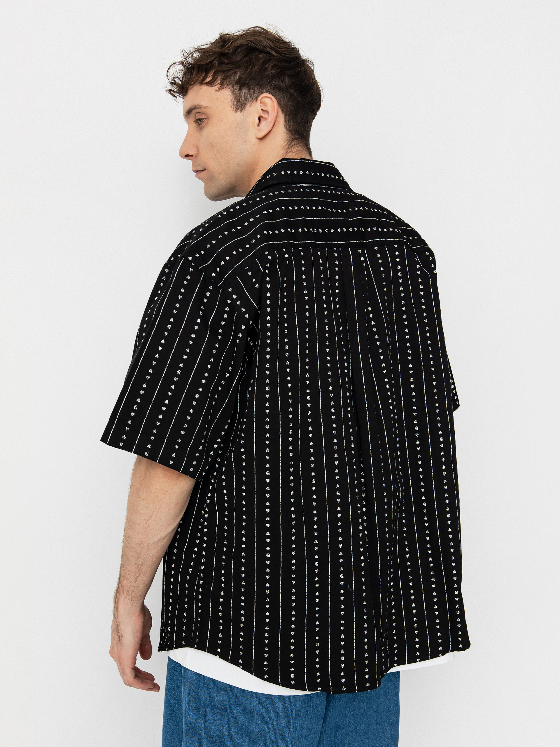 Carhartt WIP Drewe Shirt (heart c pinstripe/black/natural)