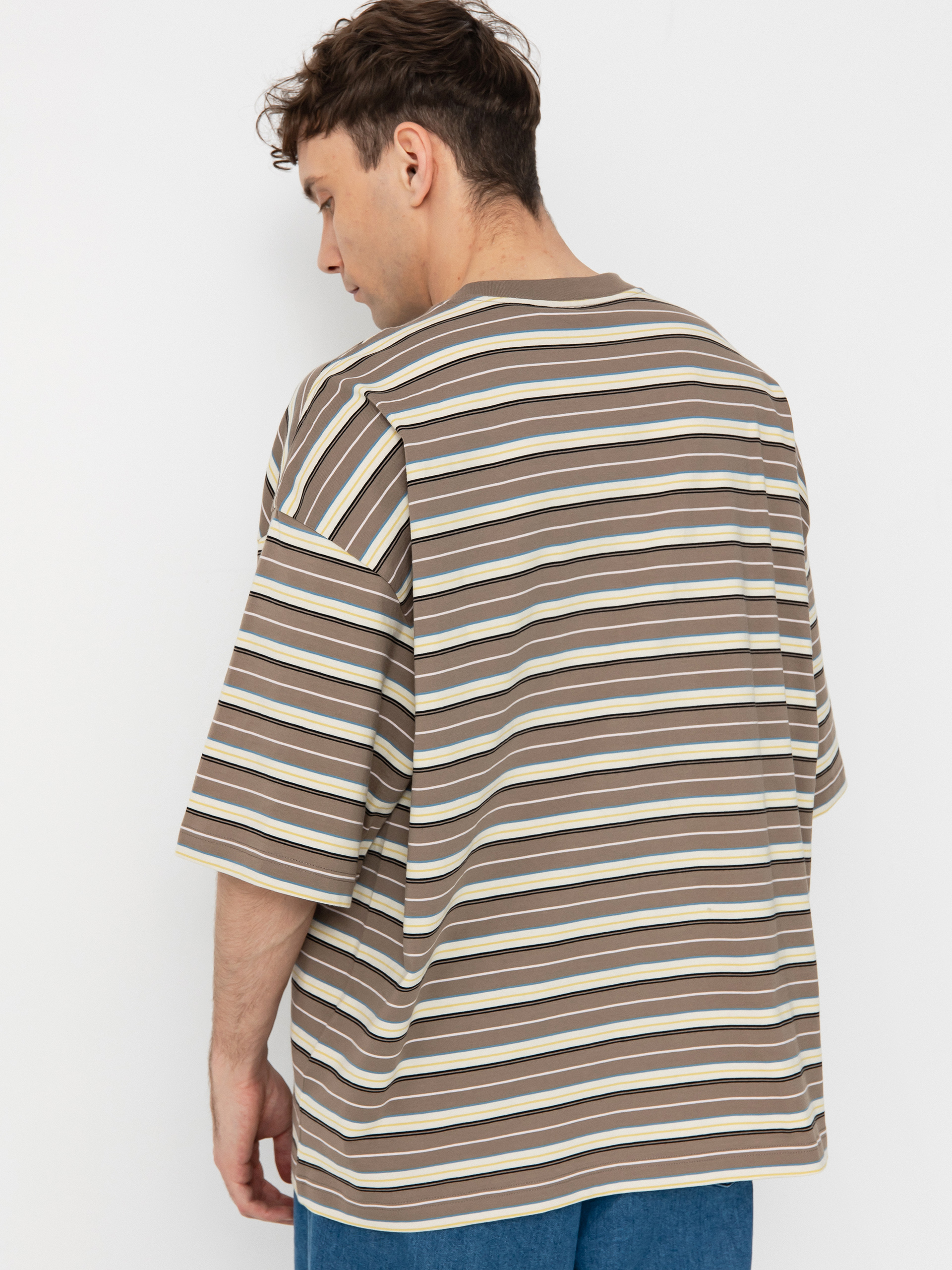 Carhartt WIP Nathan T-Shirt - brown, beige (nathan stripe