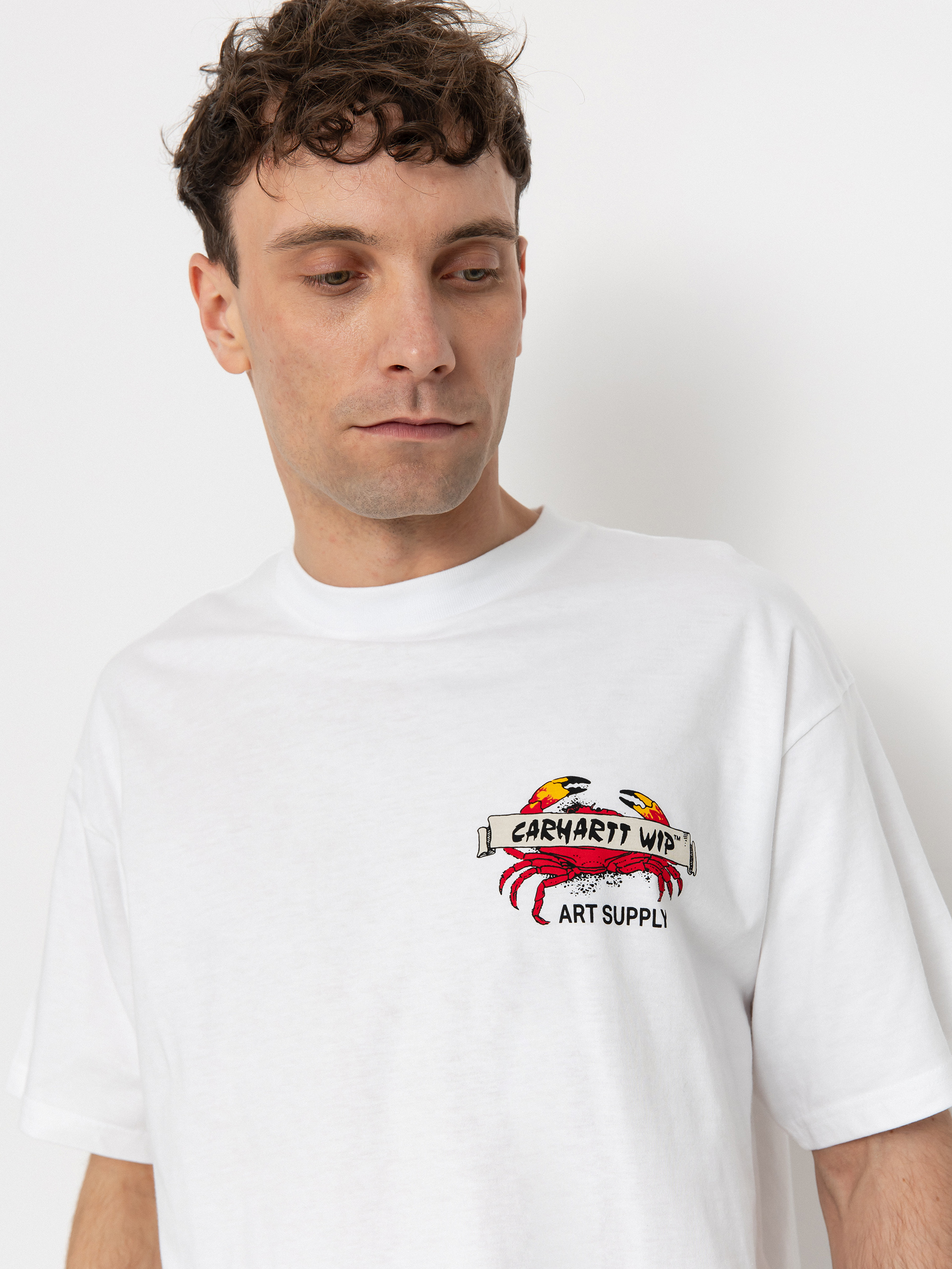 A.P.C.×Carharttwip クルーネックコラボTシャツLホワイト Carhartt WIP Solar Chrome Script T-Shirt | White | SVD USA