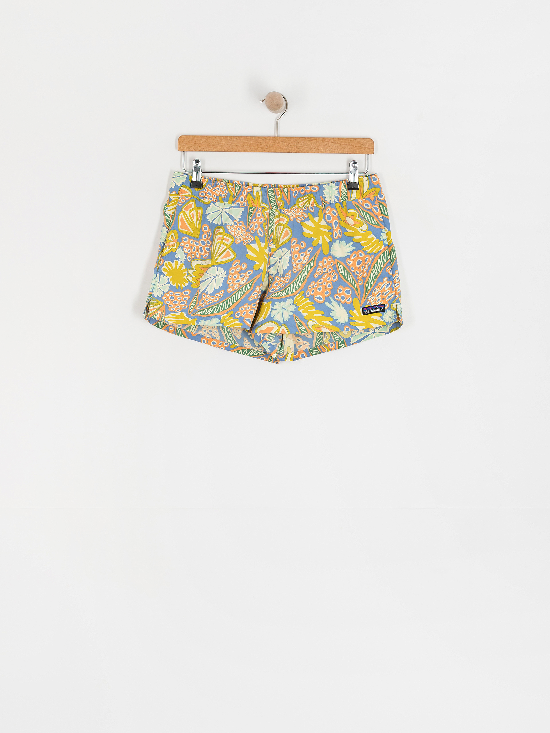 Patagonia Shorts Barely Baggies 2 1/2 in Wmn (flourish/abundant blue)