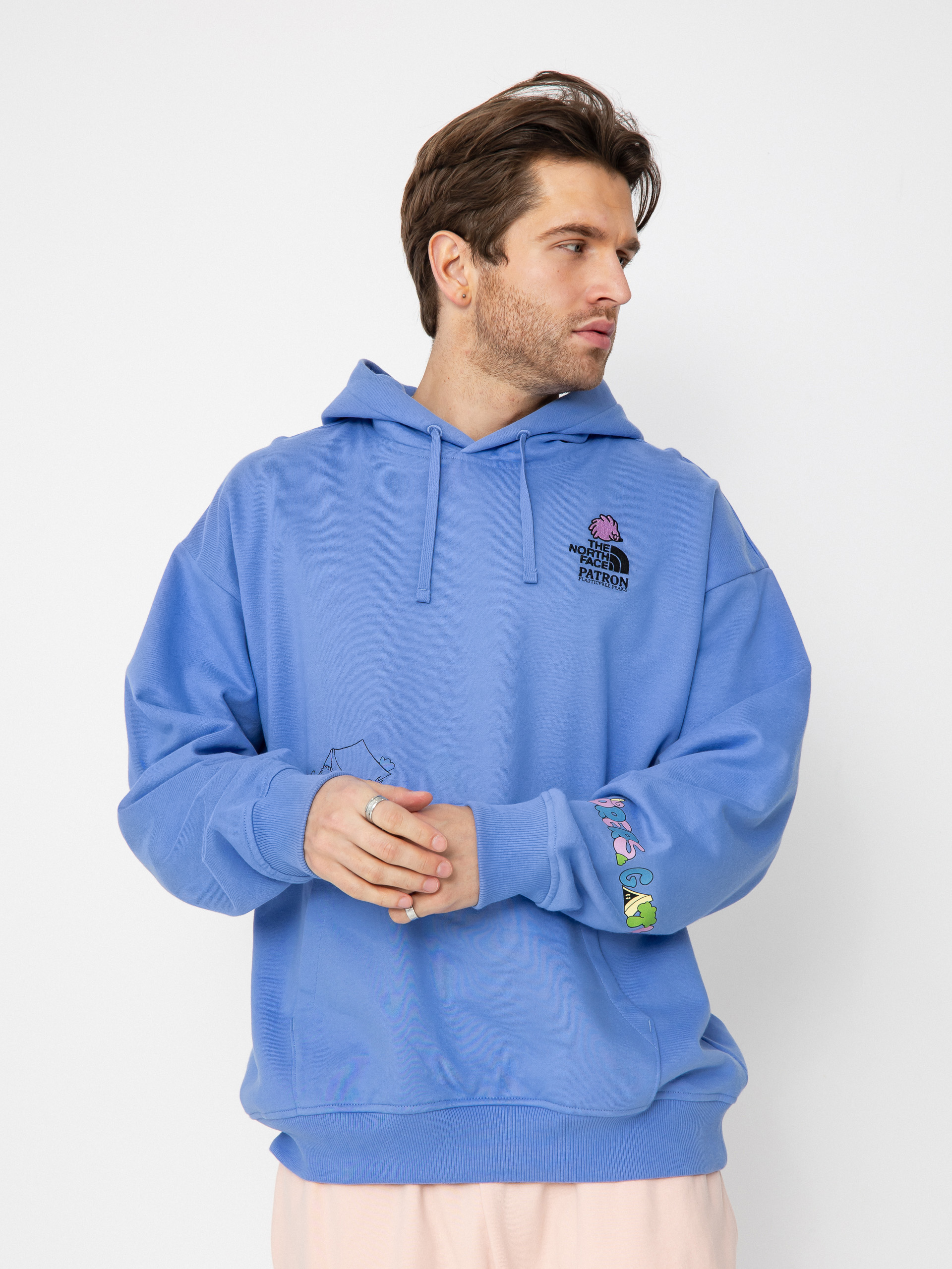 The North Face Mountain Cleanup Oversized HD Hoodie (virtual blue)