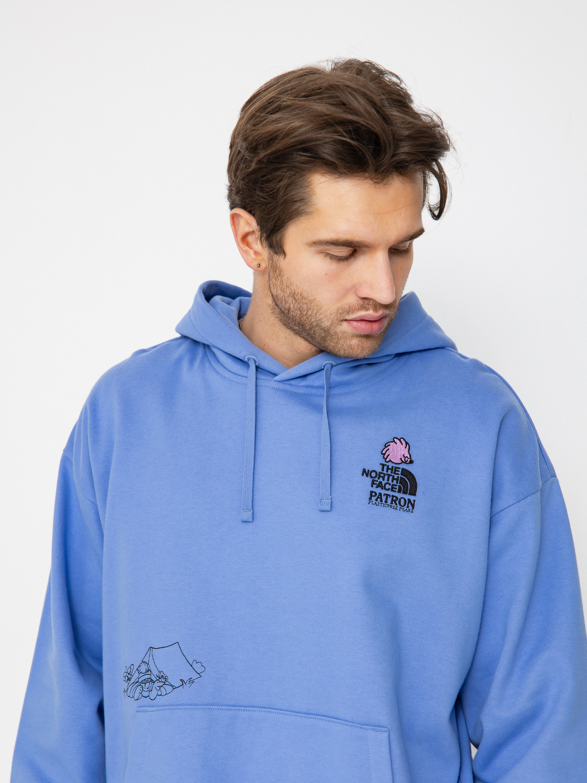 The North Face Mountain Cleanup Oversized HD Hoodie (virtual blue)