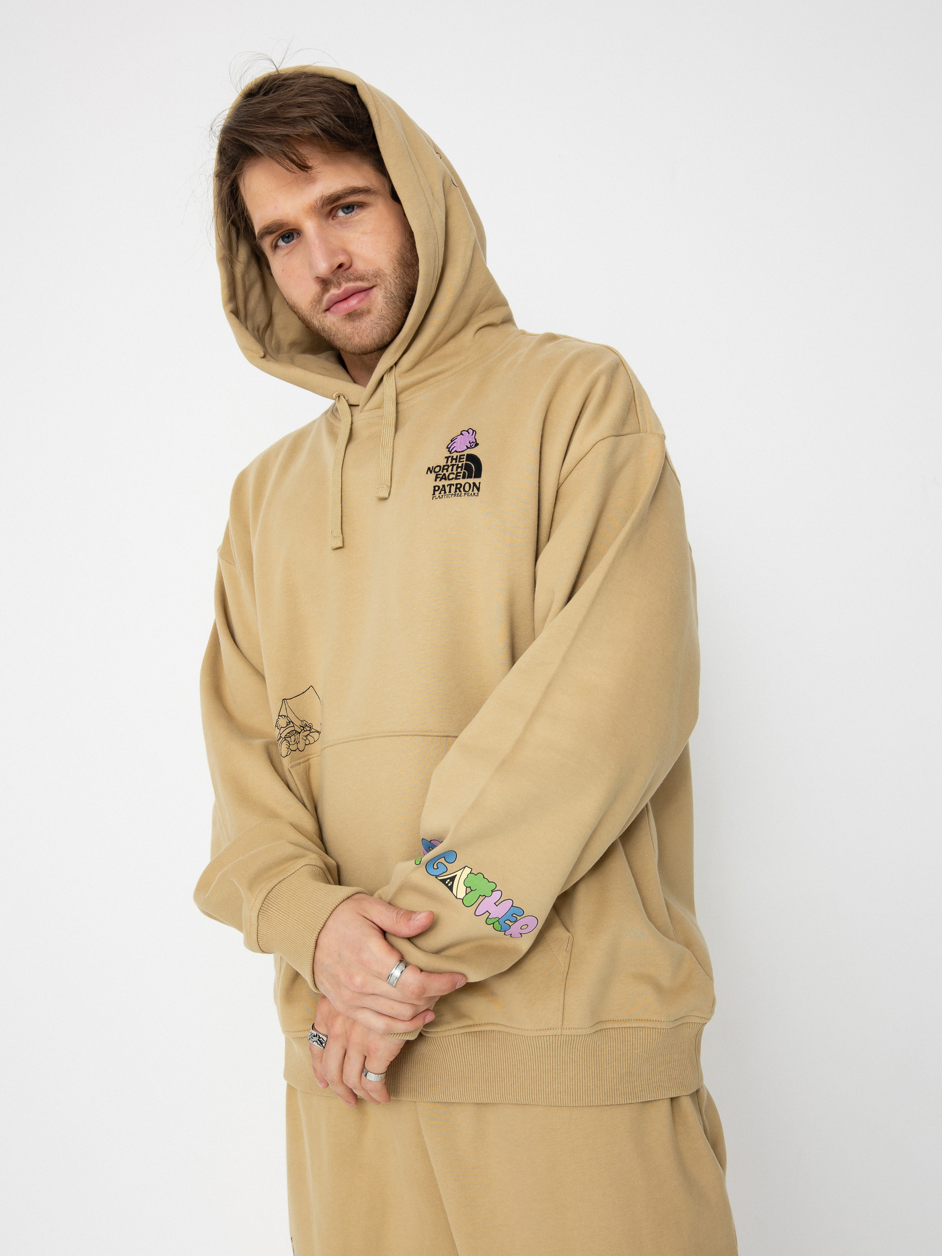 Essential Hoodie North Face Khaki Sweatshirt Мужская толстовка The