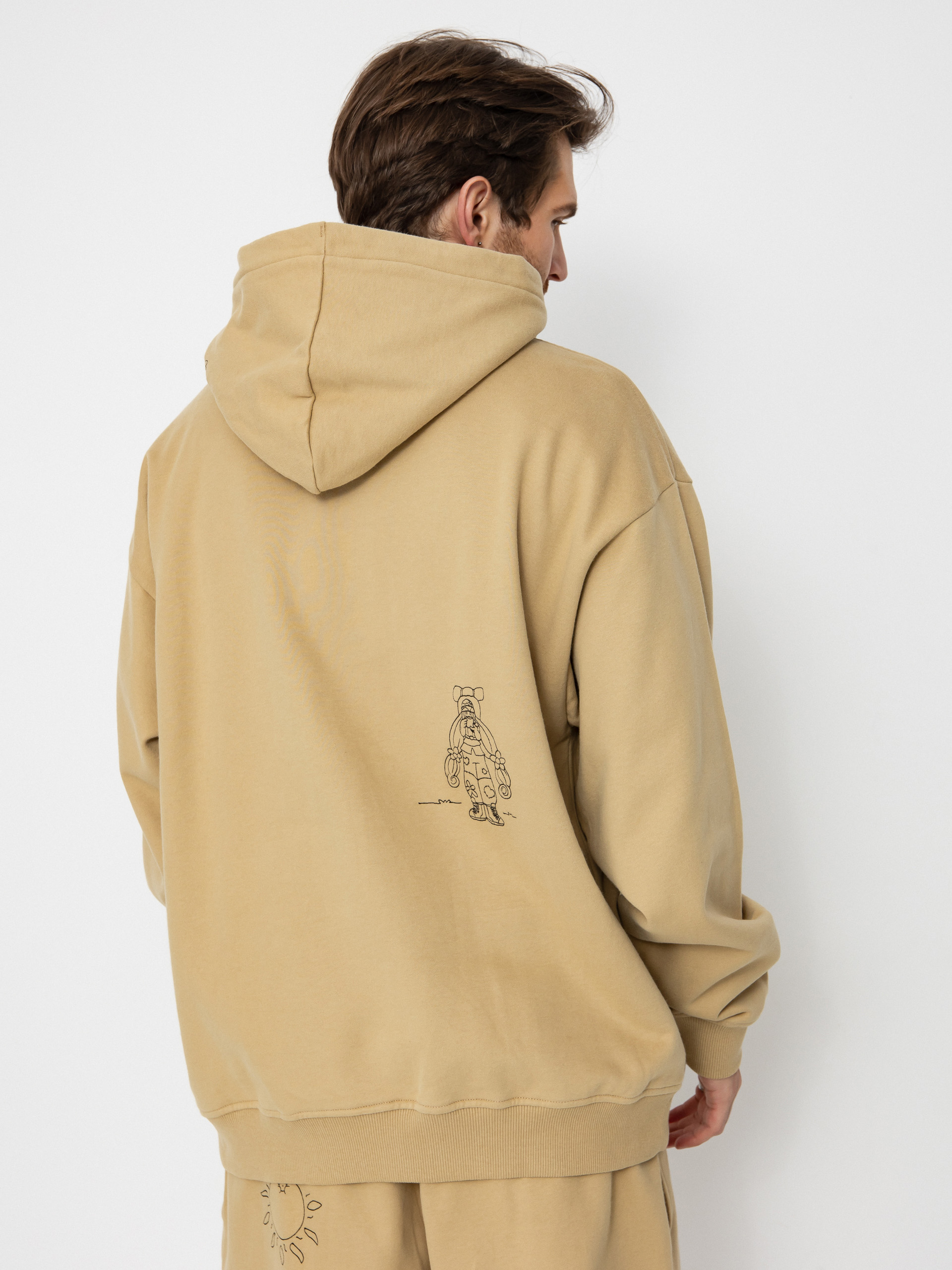 The North Face Mountain Cleanup Oversized HD Hoodie (khaki stone)