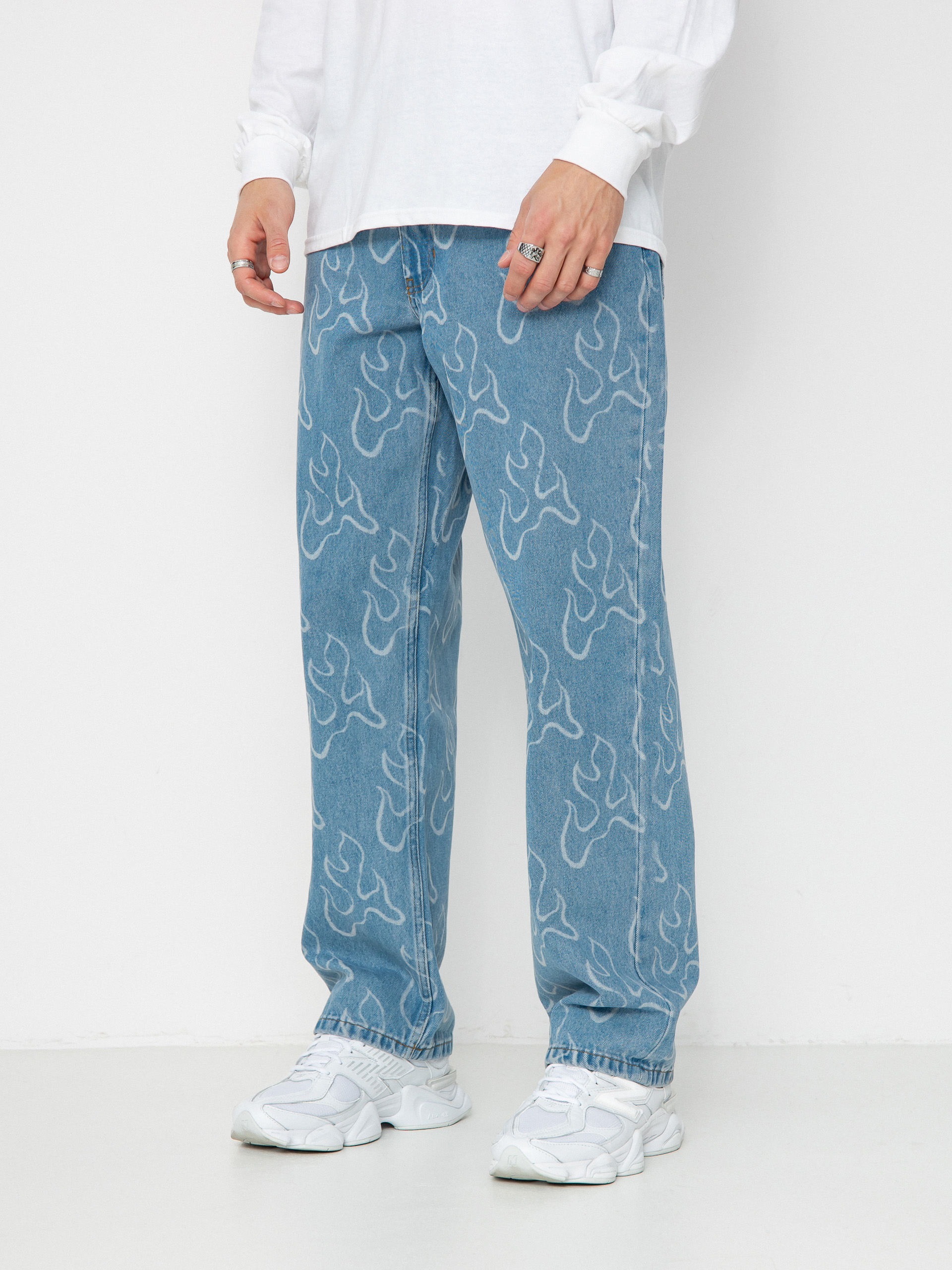 【新品未使用】CRACK WASHED BAGGY DENIM PANTS LIDNM / Llife ONLINE STORE / CRACK WASHED BAGGY DENIM PANTS