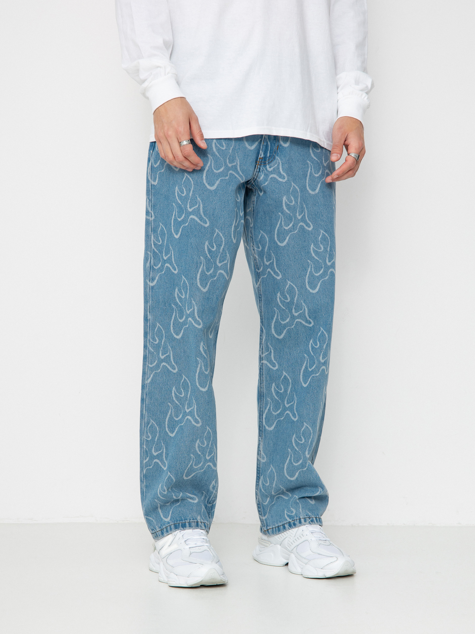 Vans Check 5 Blaze Loose Denim Pants - blue (stonewash/blue)