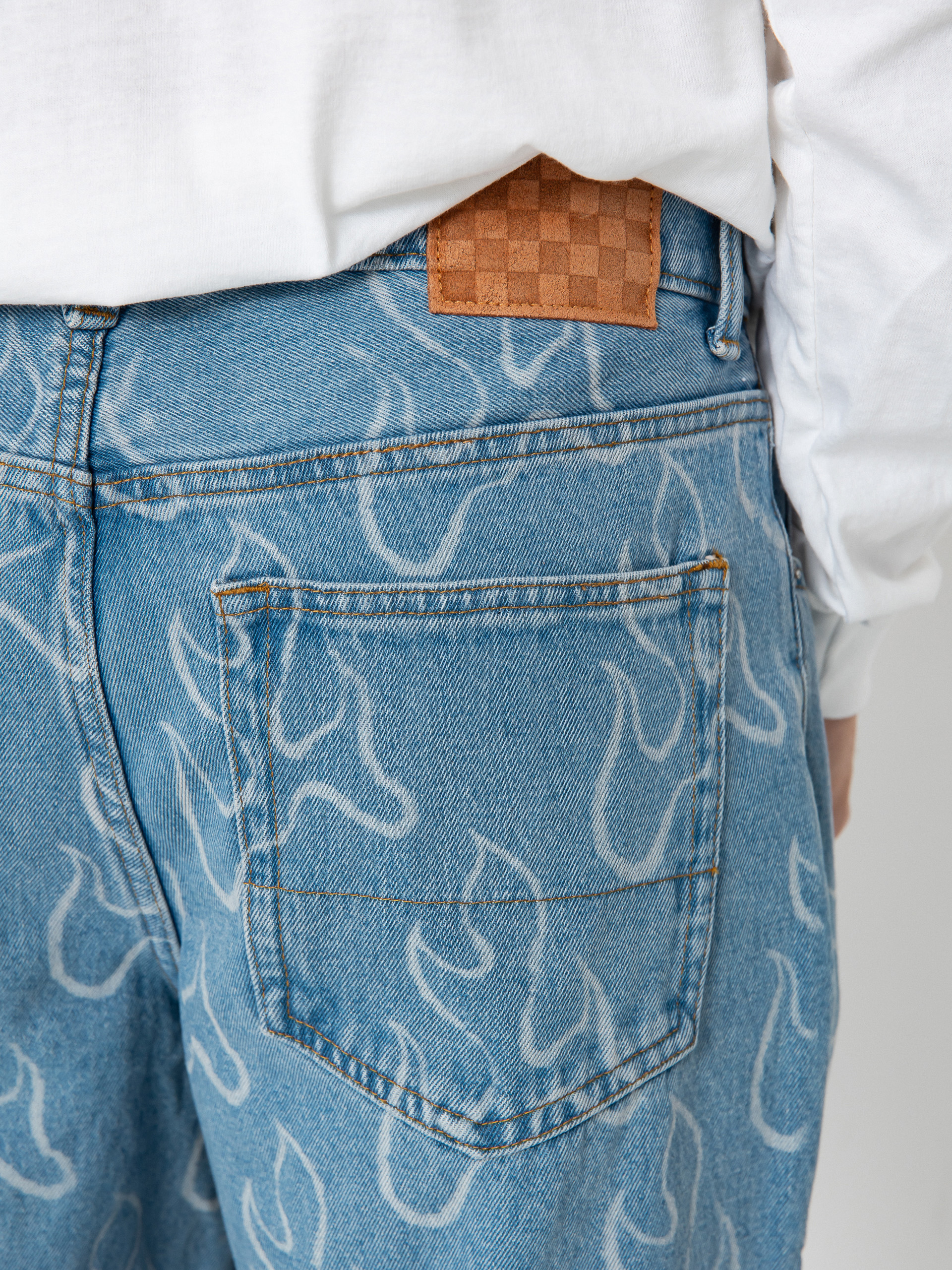 Vans Check 5 Blaze Loose Denim Pants (stonewash/blue)